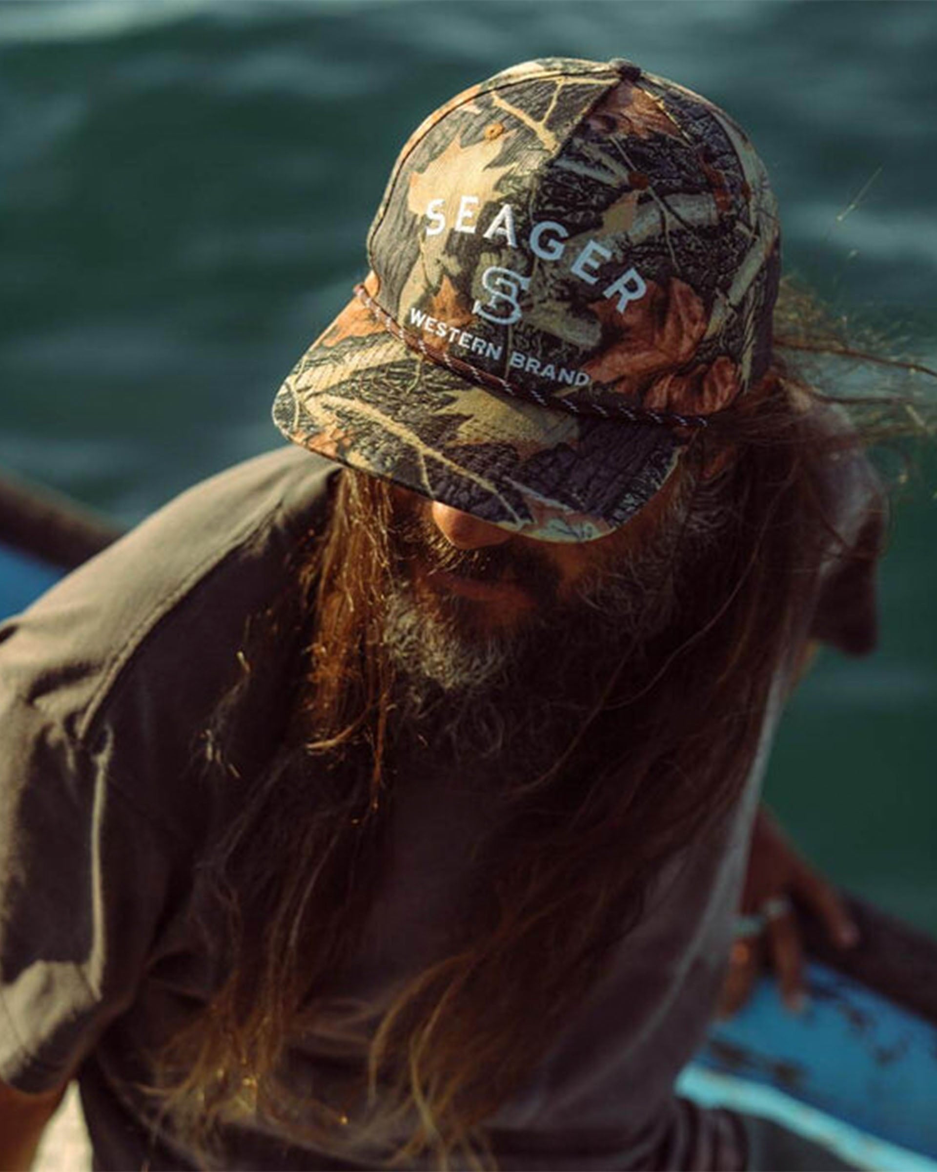 Seager Co. Branded Snapback Hat - SJC Camo