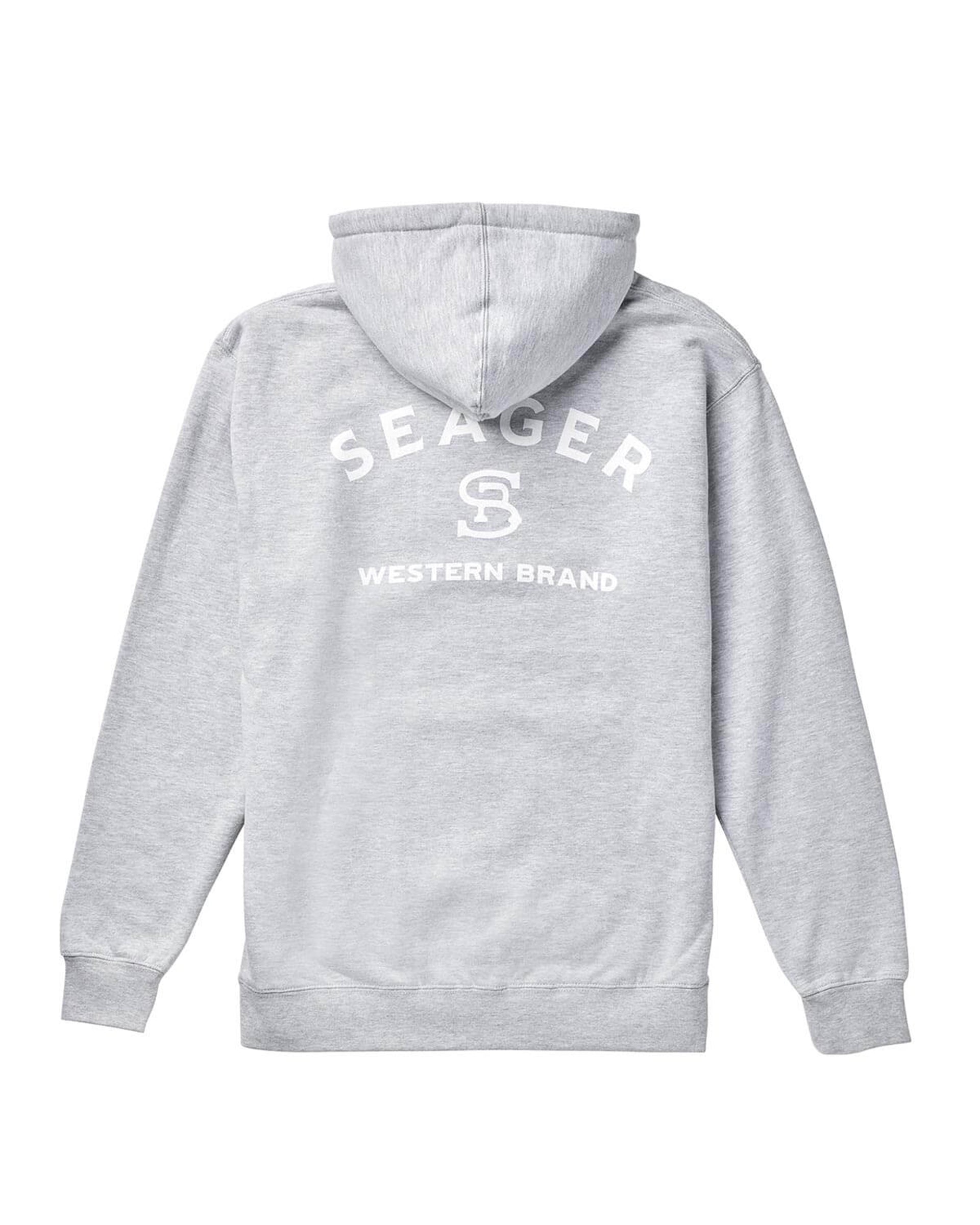 Seager Co. Branded Mid-Weight Pullover Hoodie - Heather Grey