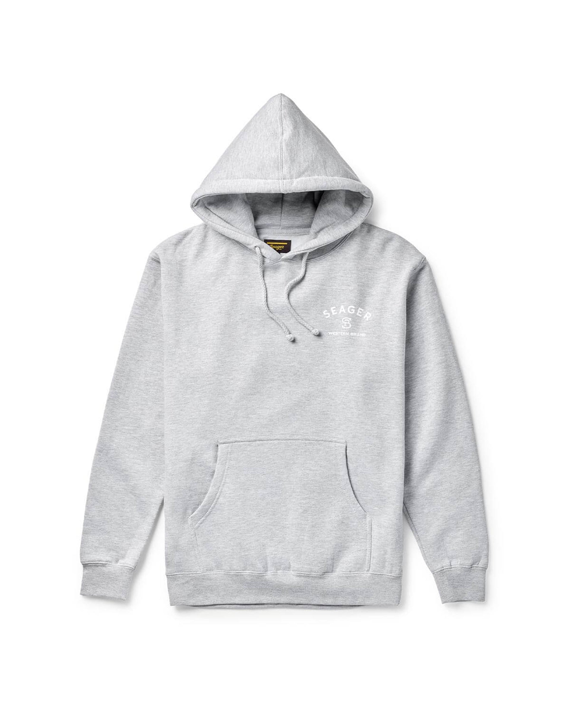 Seager Co. Branded Mid-Weight Pullover Hoodie - Heather Grey