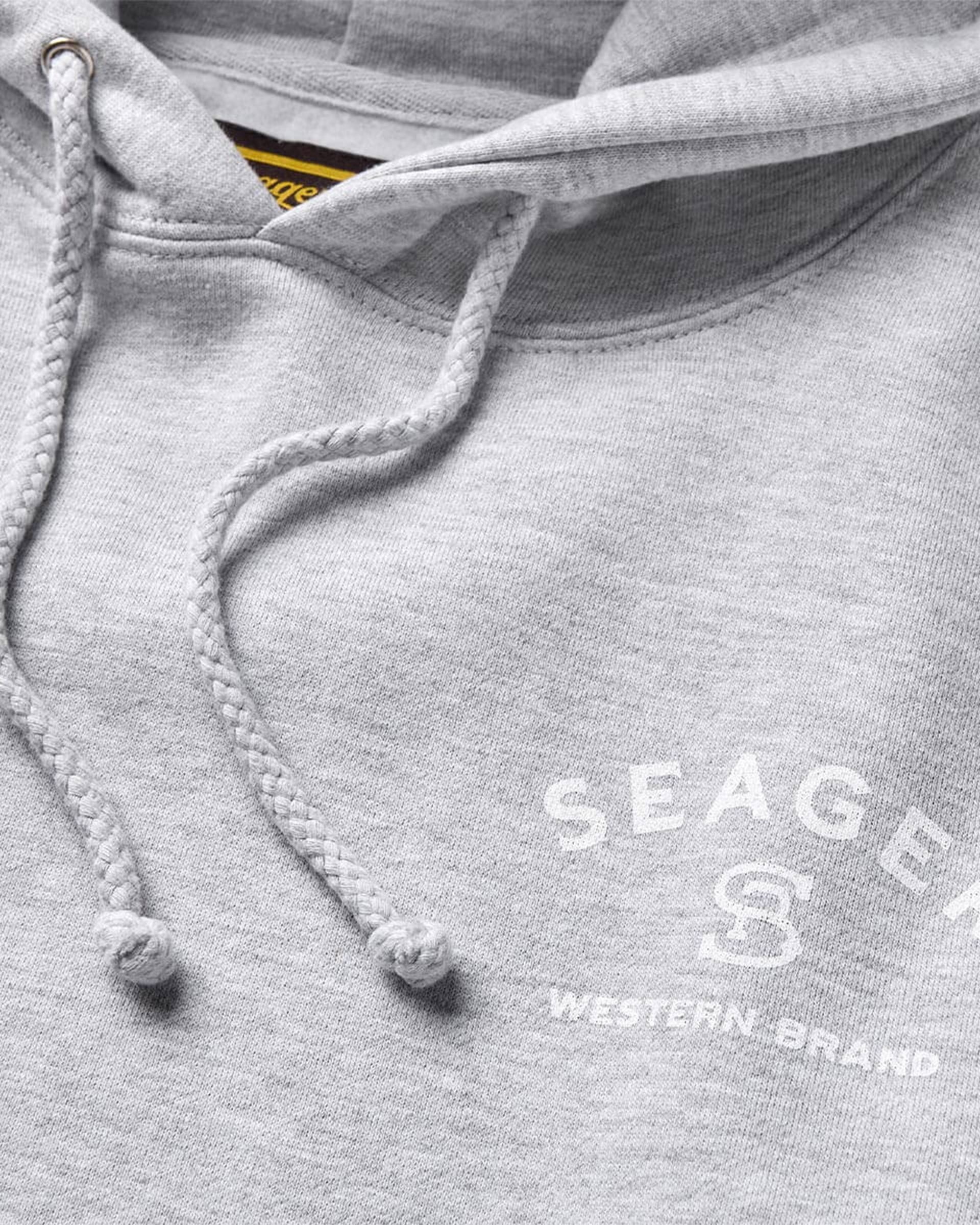 Seager Co. Branded Mid-Weight Pullover Hoodie - Heather Grey
