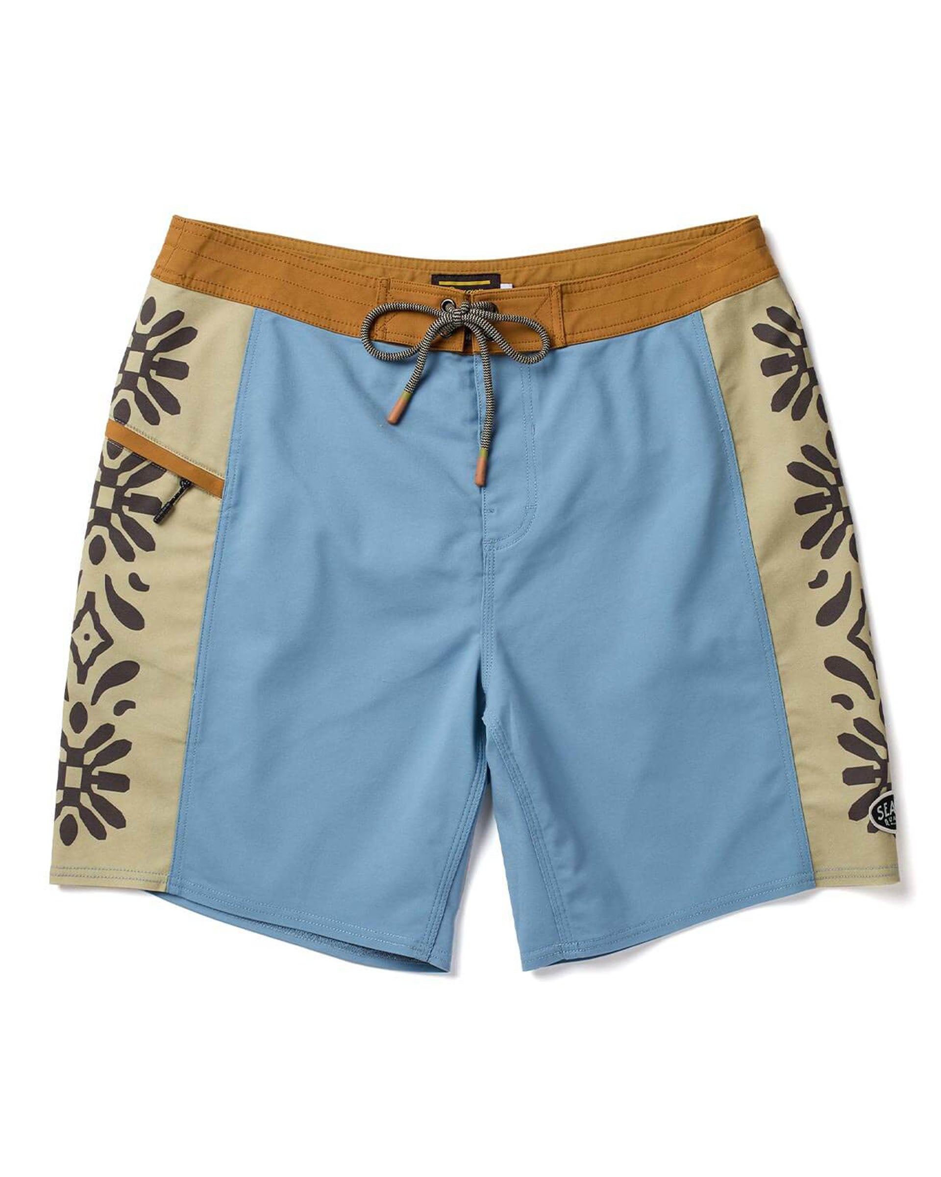 Seager Co. Capo Panel Boardshort - Faded Denim