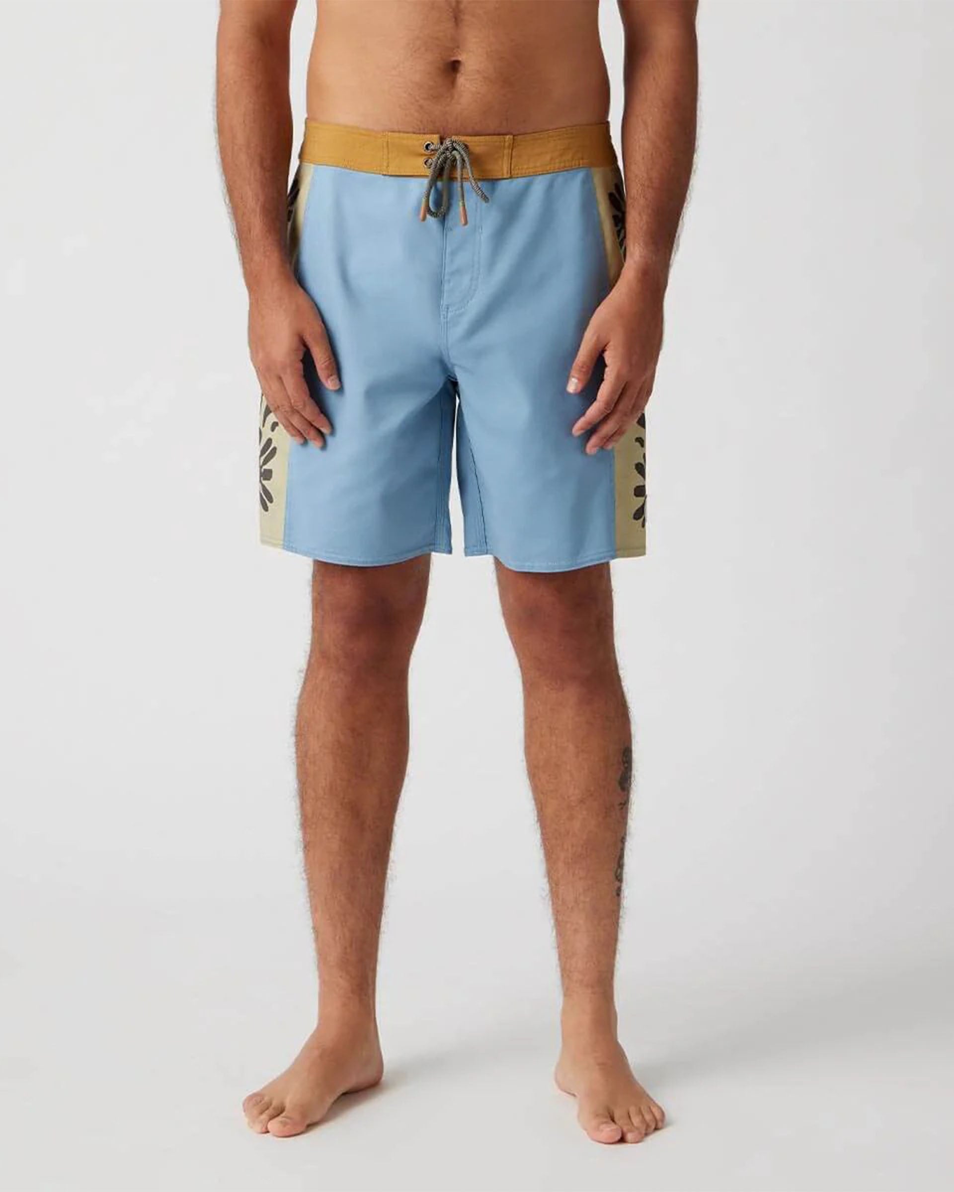 Seager Co. Capo Panel Boardshort - Faded Denim