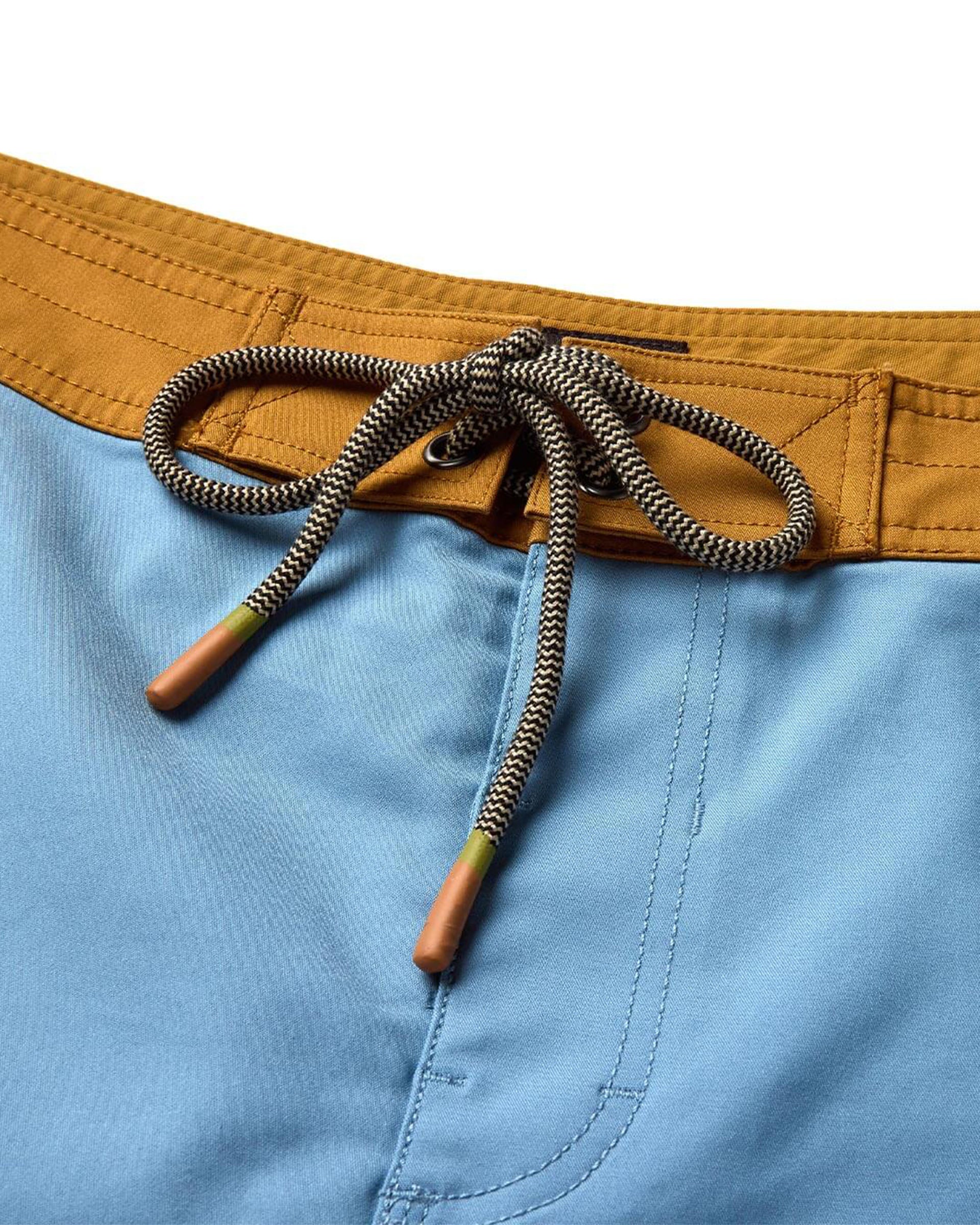 Seager Co. Capo Panel Boardshort - Faded Denim
