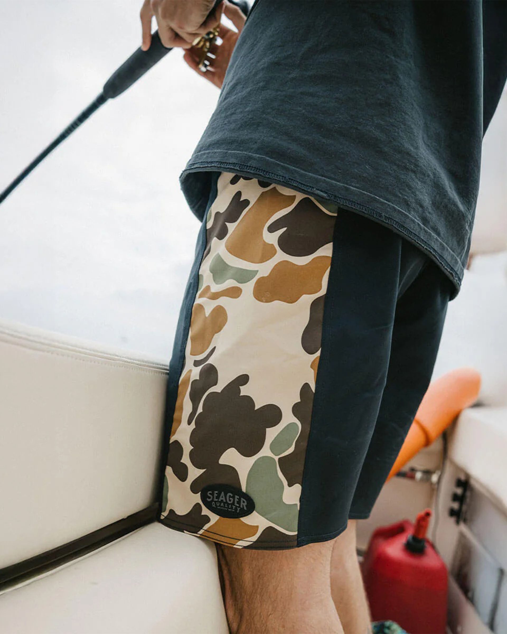 Seager Co. Capo Panel Boardshort - Duck Camo