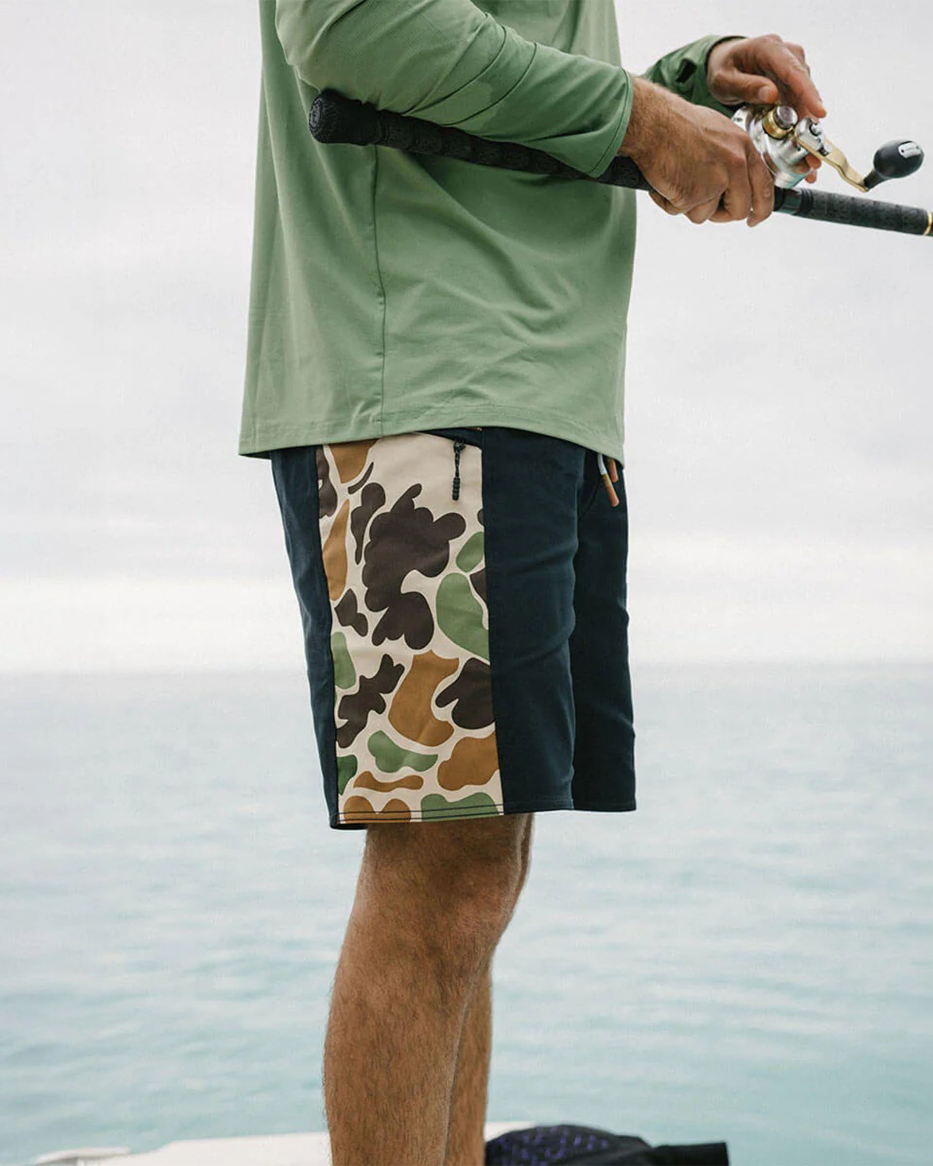 Seager Co. Capo Panel Boardshort - Duck Camo