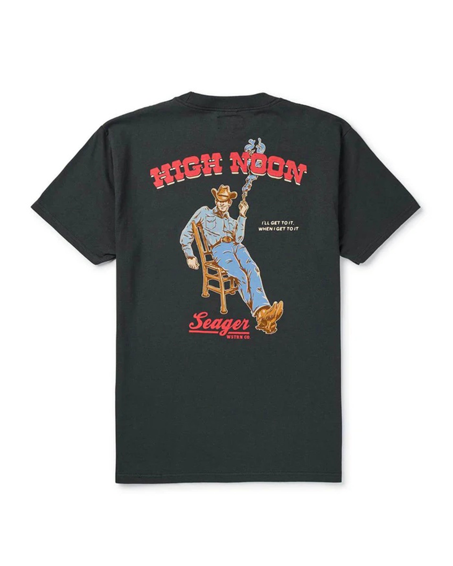 Seager Co. High Noon Short Sleeve T-Shirt - Vintage Black