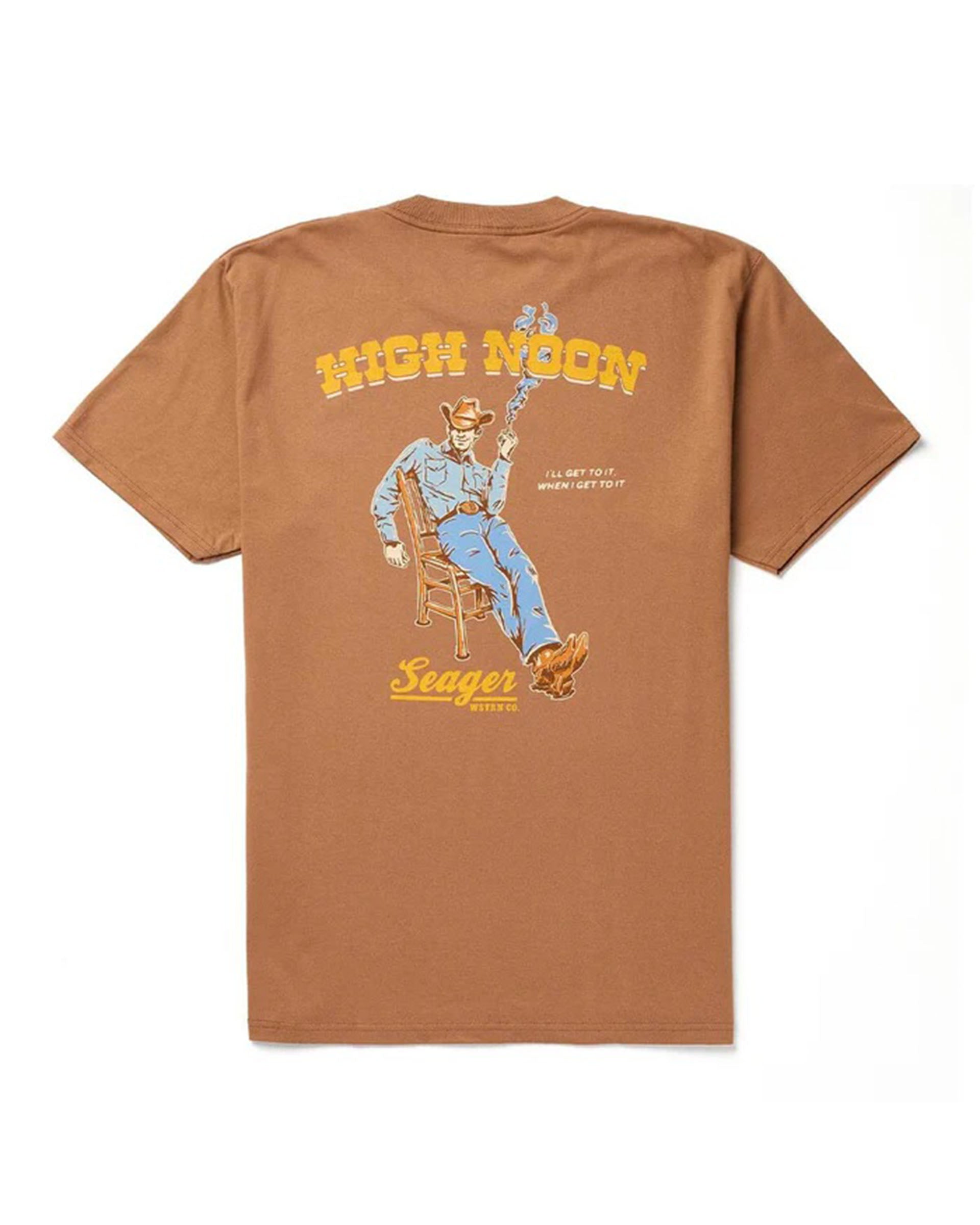 Seager Co. High Noon Short Sleeve T-Shirt - Brown