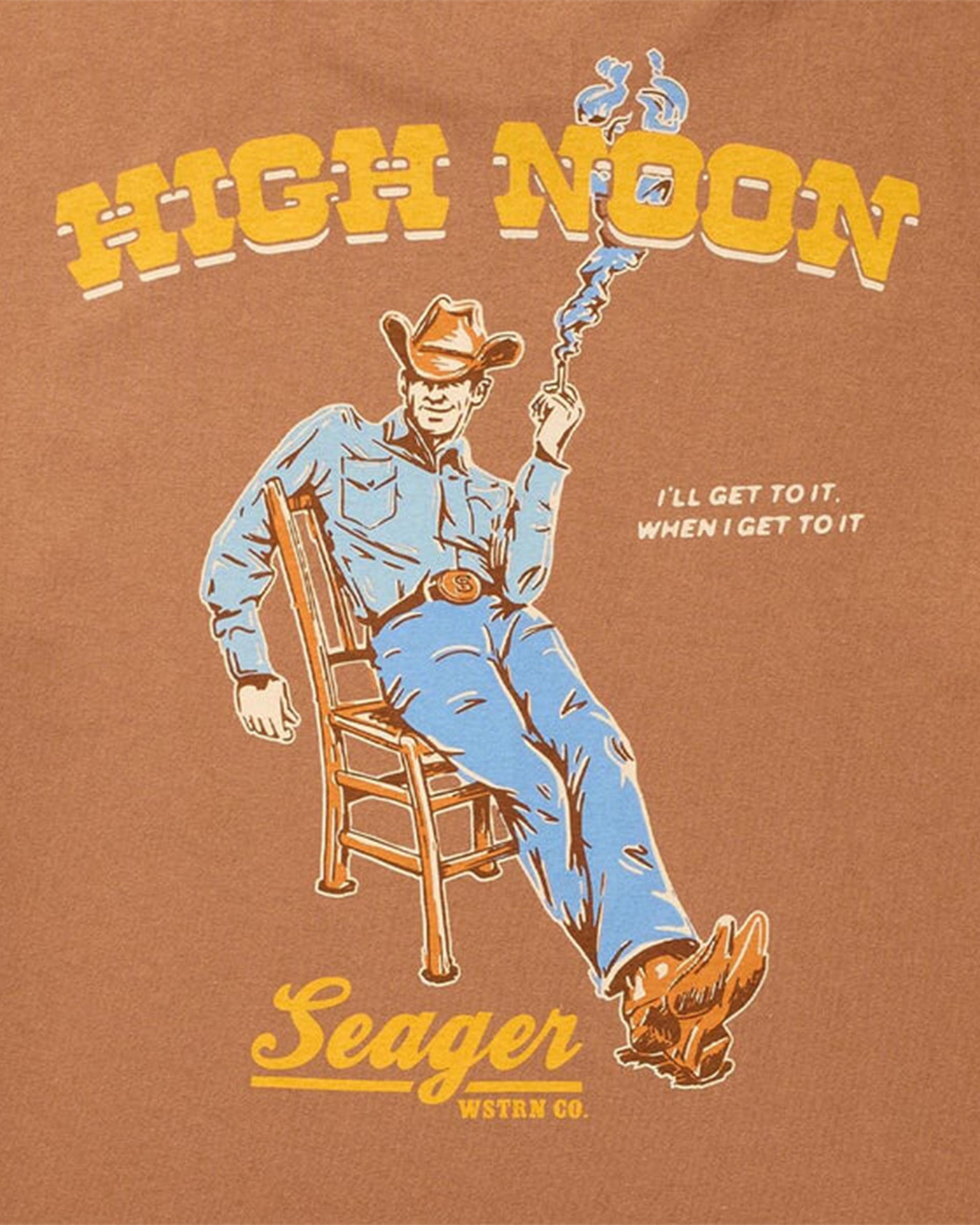 Seager Co. High Noon Short Sleeve T-Shirt - Brown