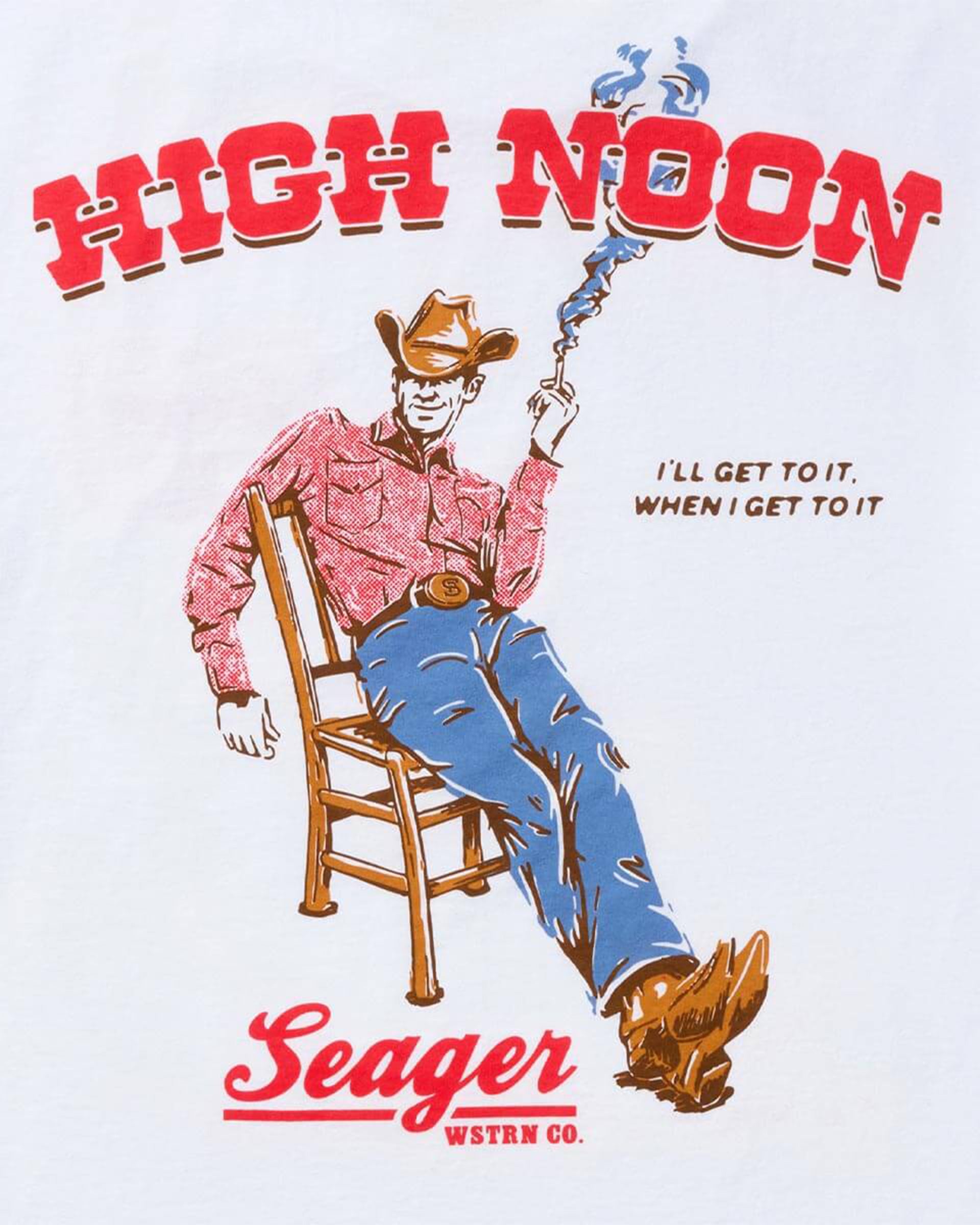 Seager Co. High Noon Short Sleeve T-Shirt - White