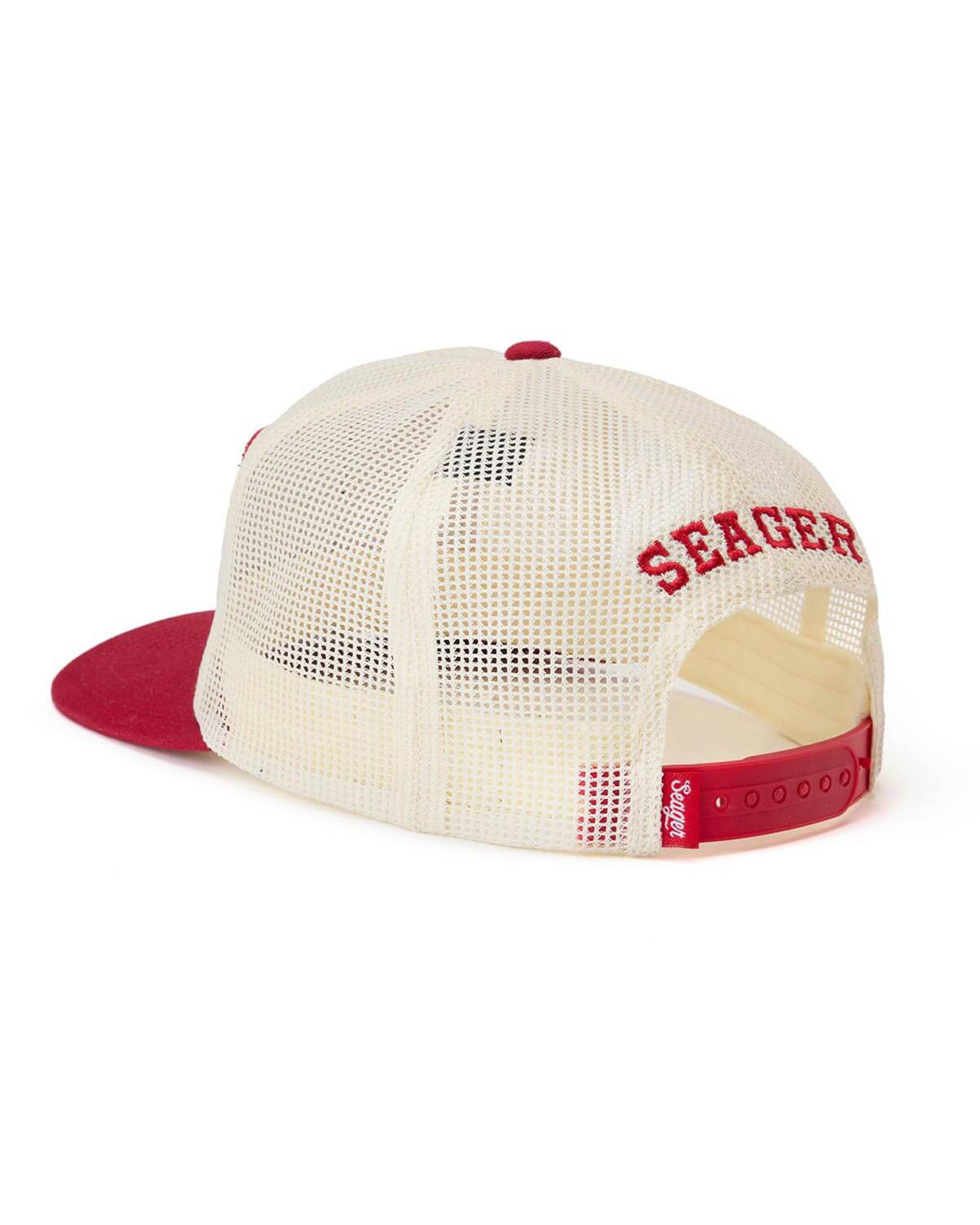 Seager Co. Keep It Country Mesh Trucker Hat - Cream/Red
