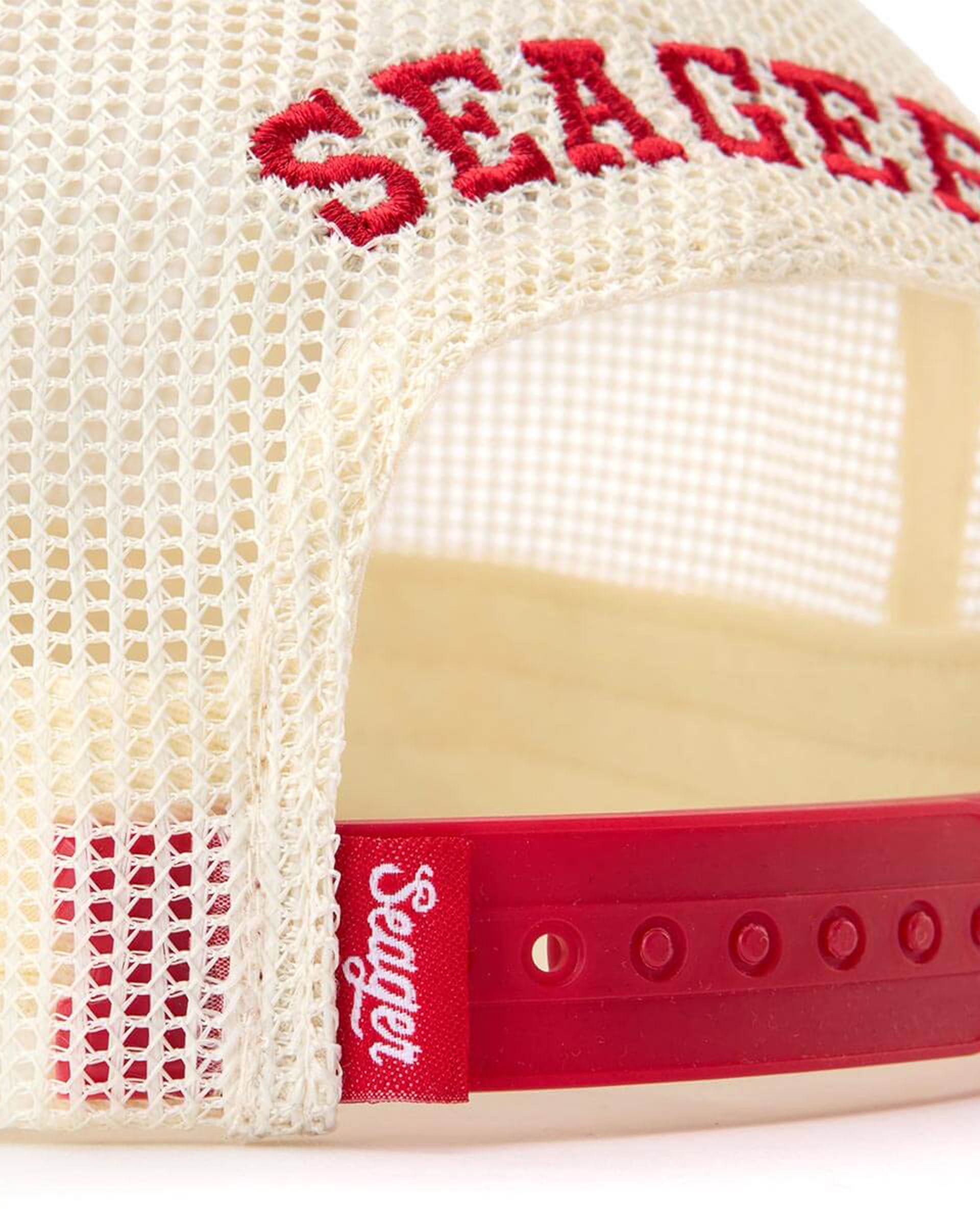 Seager Co. Keep It Country Mesh Trucker Hat - Cream/Red