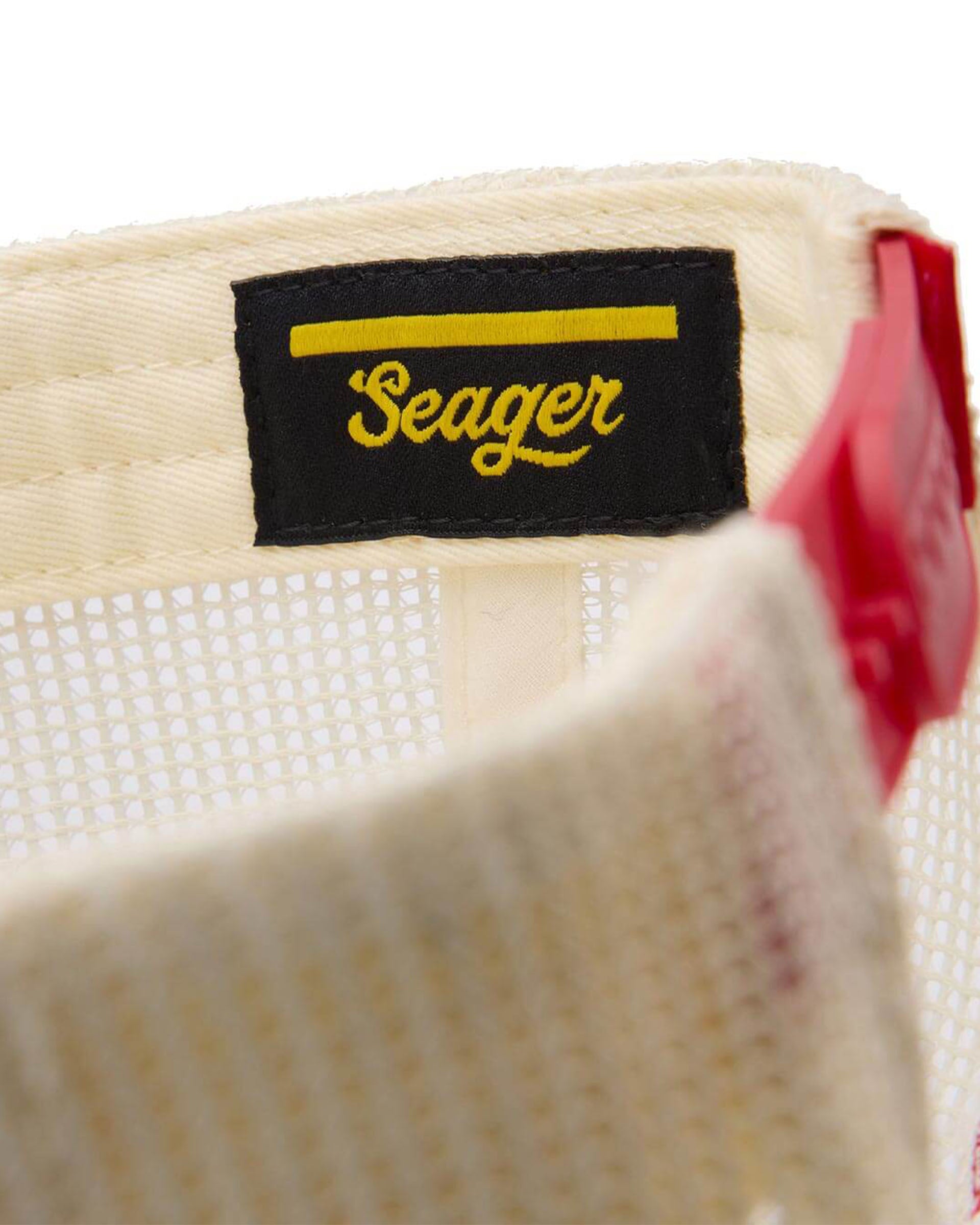 Seager Co. Keep It Country Mesh Trucker Hat - Cream/Red