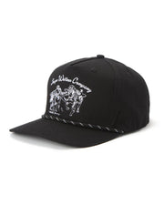 Seager Co. Los Rios Canvas Snapback Hat - Black