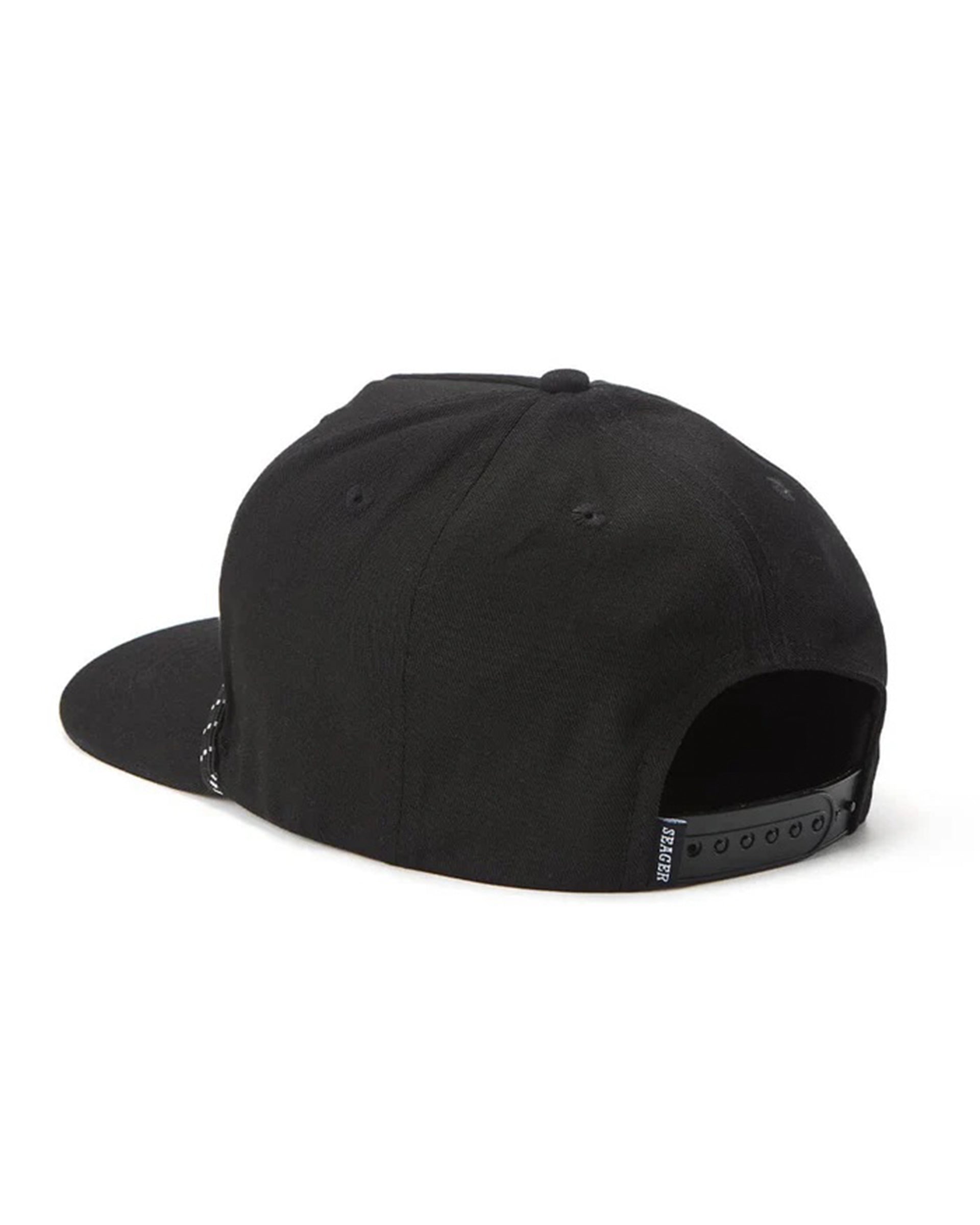 Seager Co. Los Rios Canvas Snapback Hat - Black