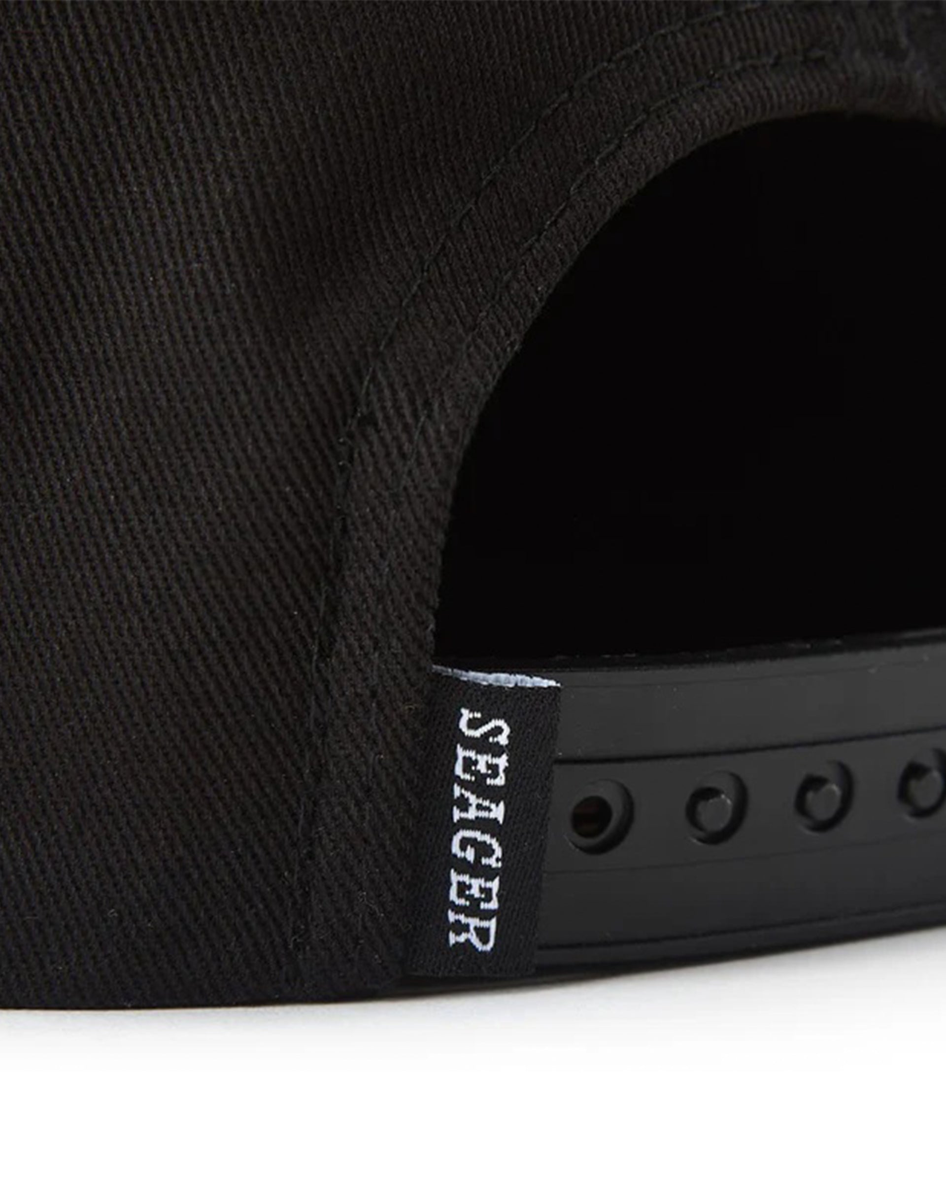 Seager Co. Los Rios Canvas Snapback Hat - Black
