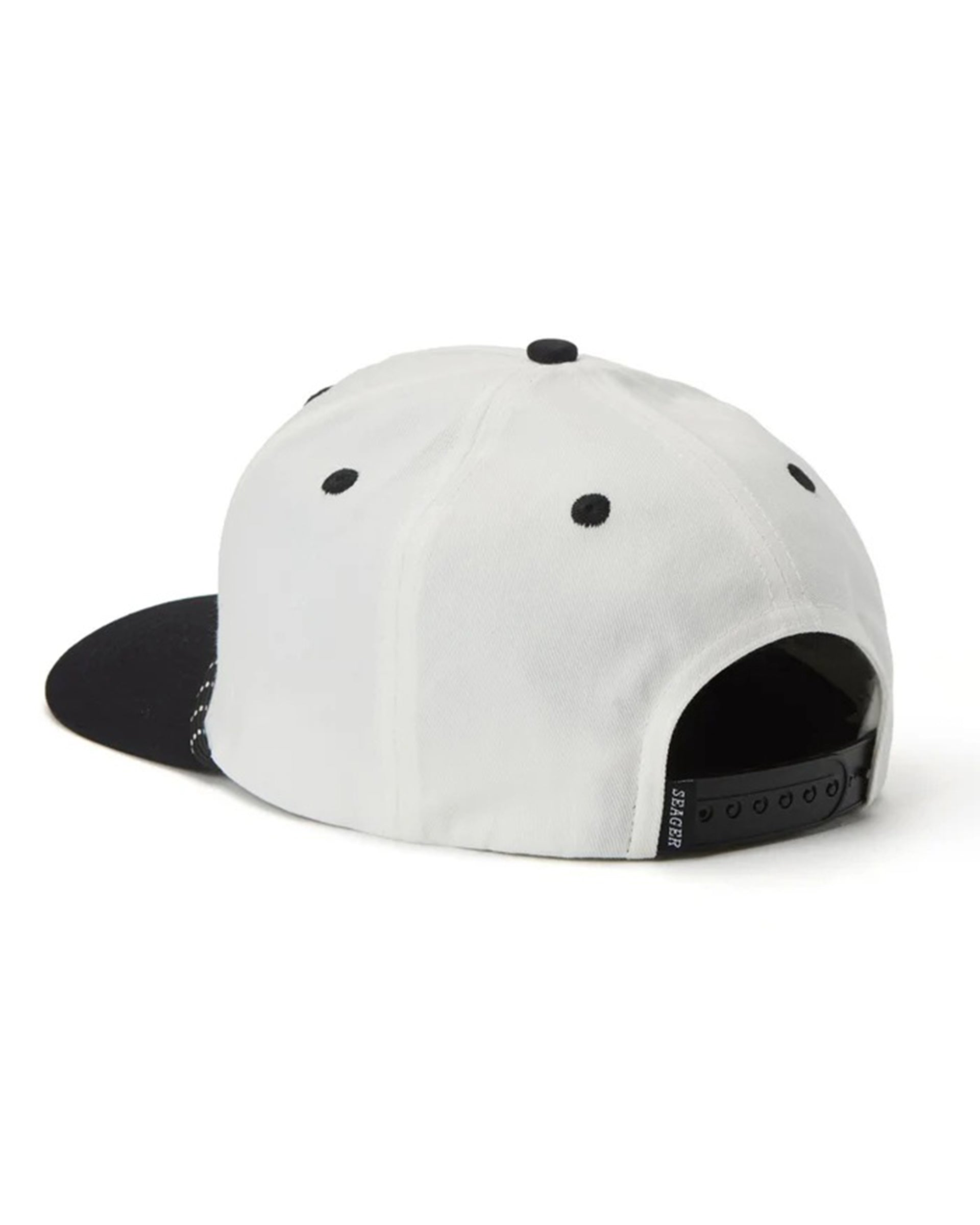 Seager Co. Los Rios Corduroy Snapback Hat - Cream/Black