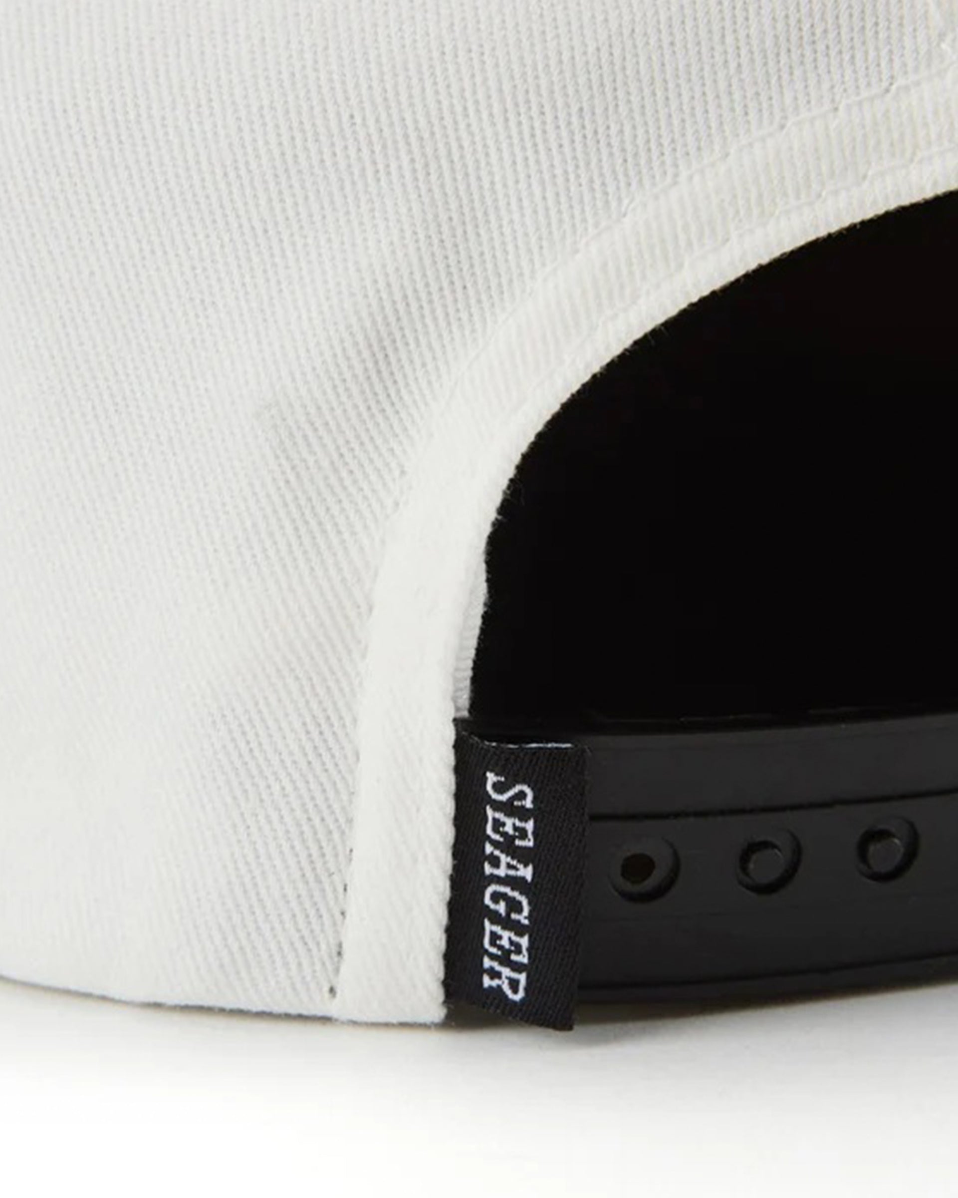Seager Co. Los Rios Corduroy Snapback Hat - Cream/Black