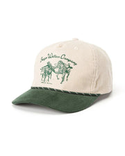 Seager Co. Los Rios Corduroy Snapback Hat - Natural/Green