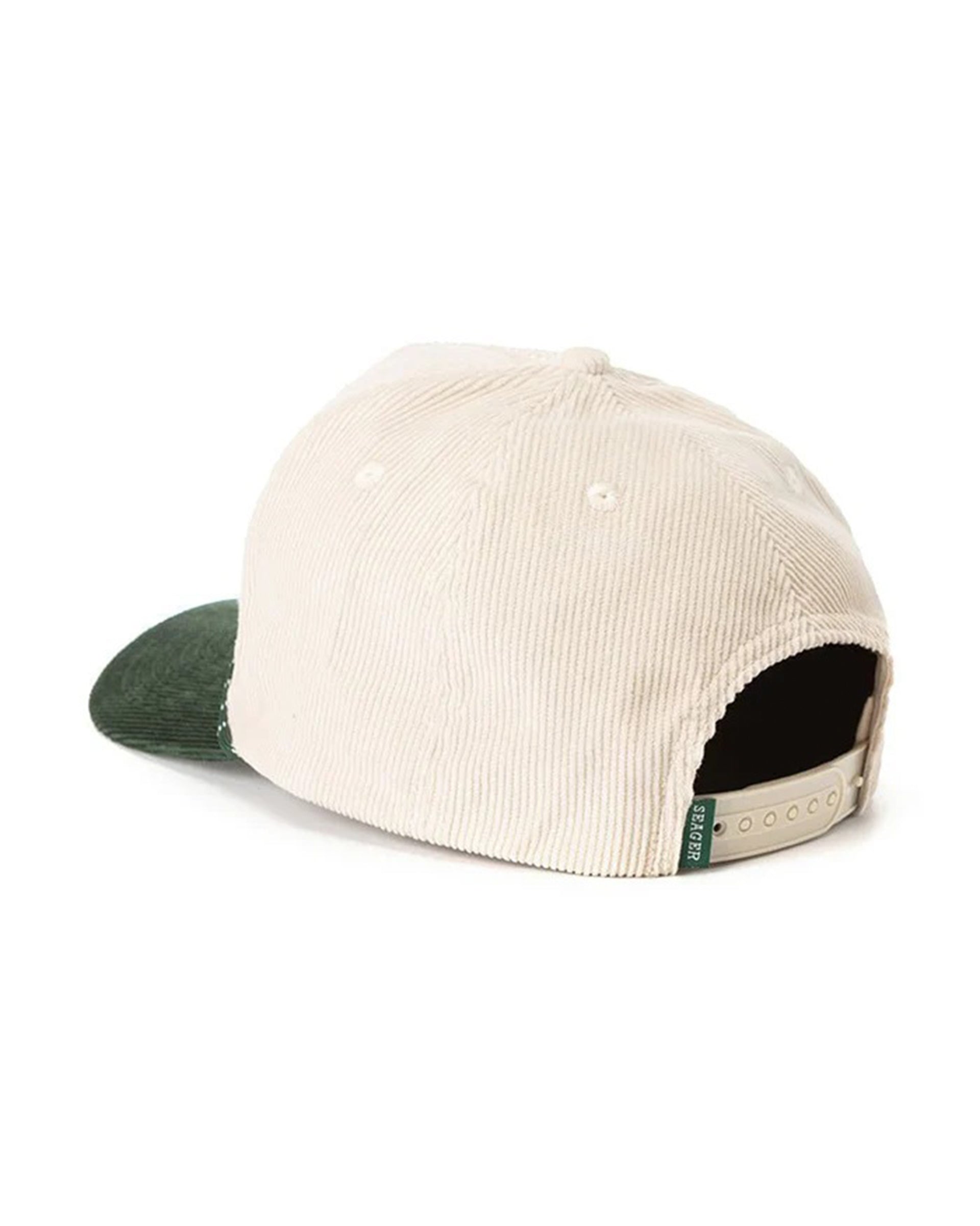 Seager Co. Los Rios Corduroy Snapback Hat - Natural/Green