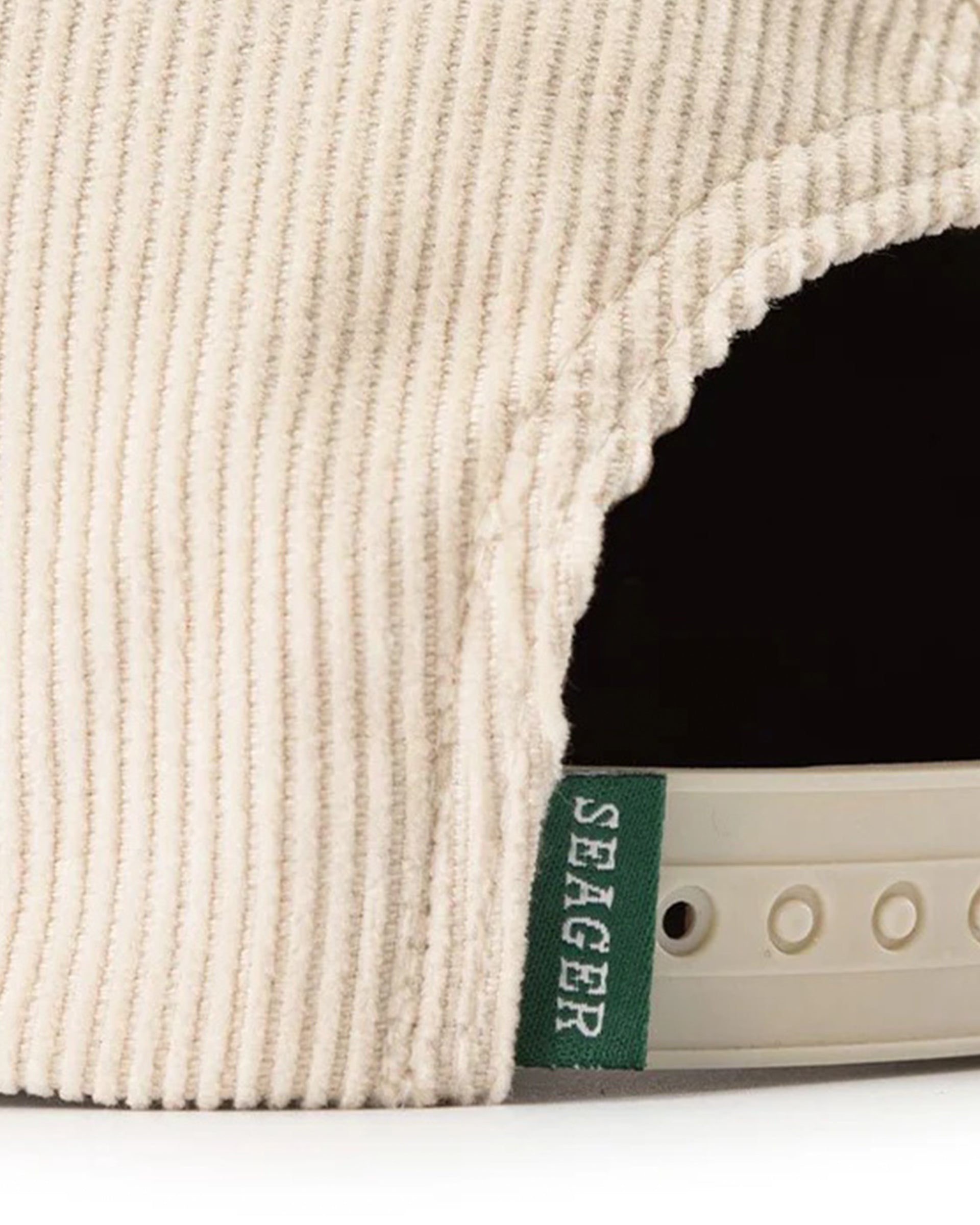 Seager Co. Los Rios Corduroy Snapback Hat - Natural/Green