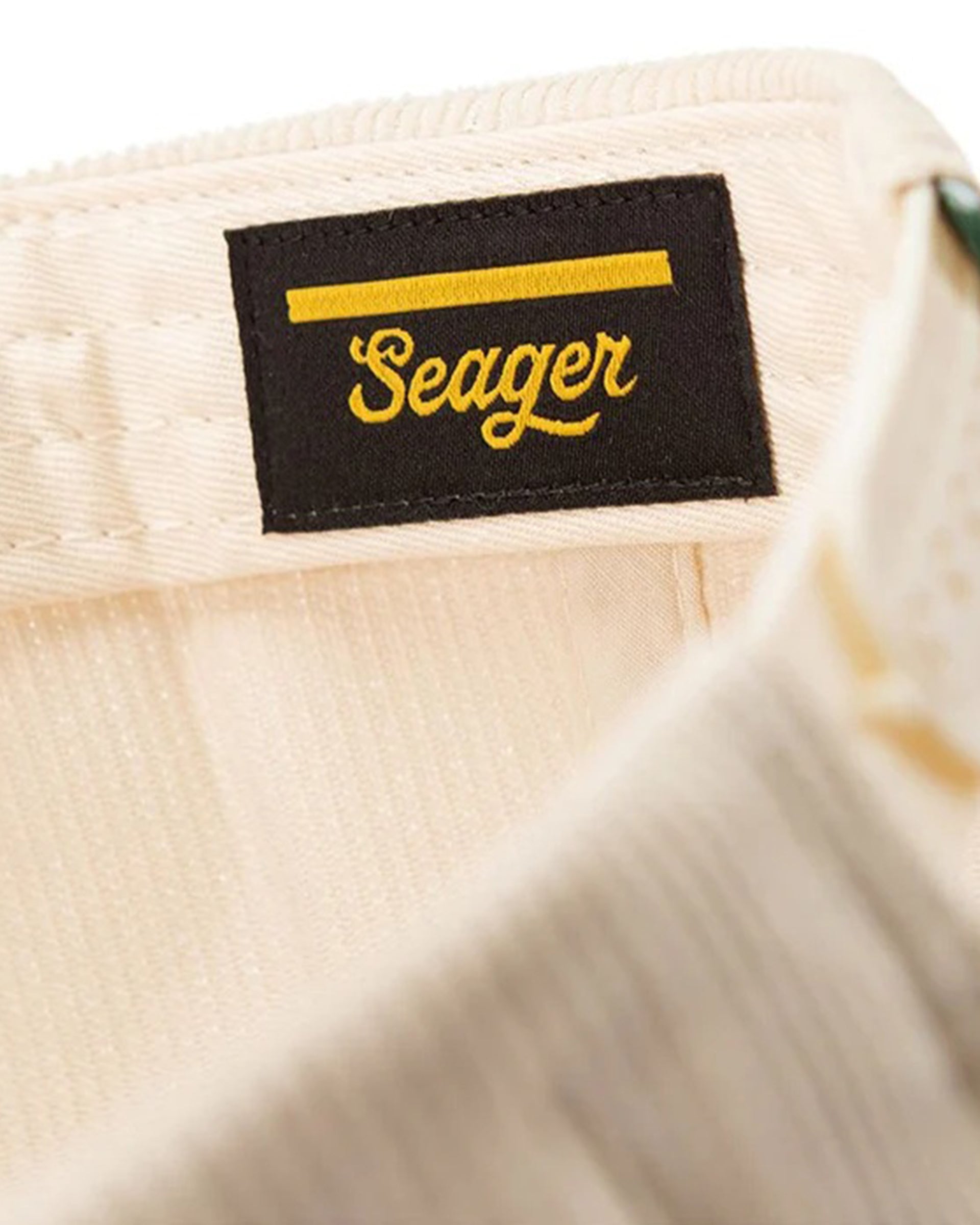 Seager Co. Los Rios Corduroy Snapback Hat - Natural/Green