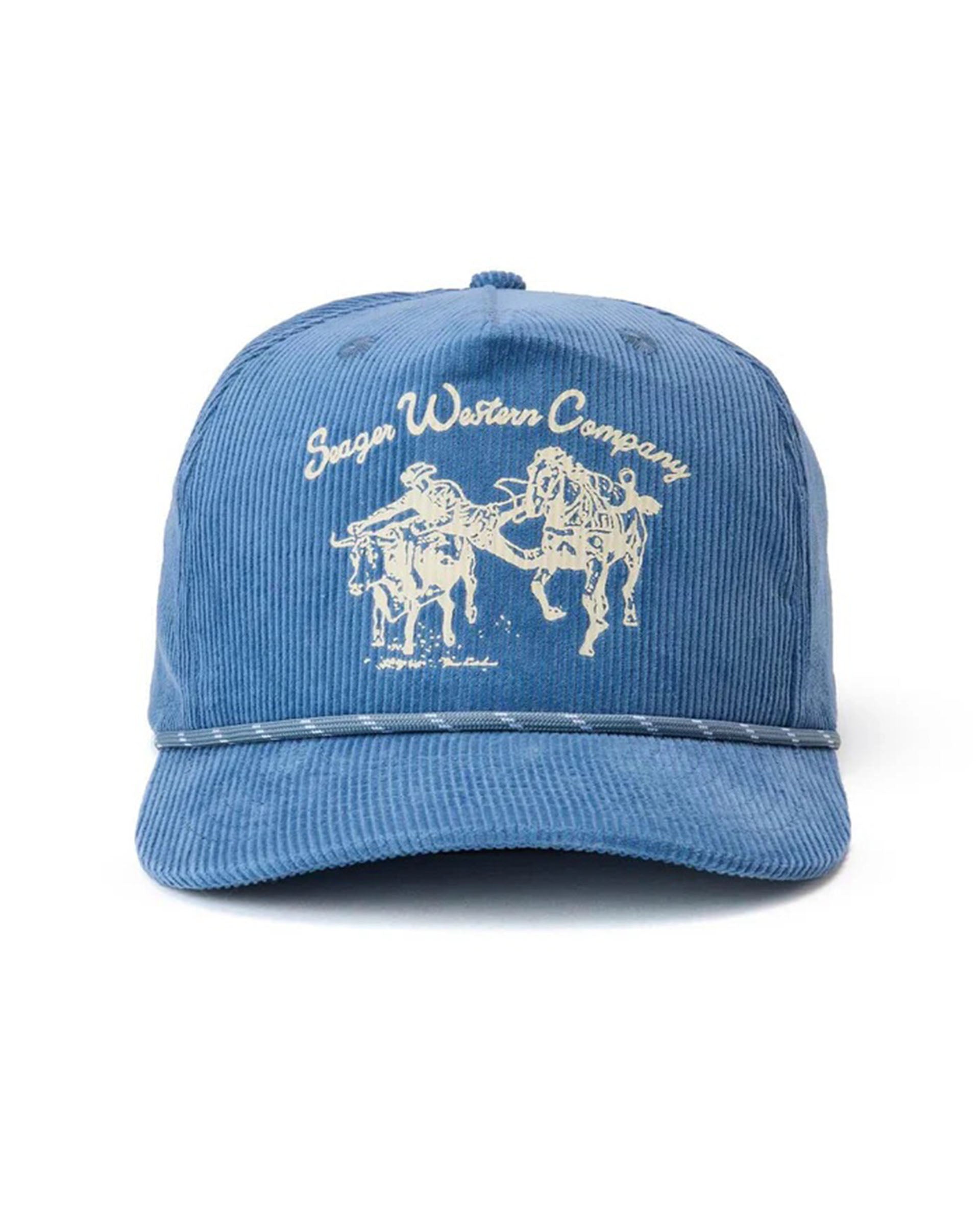 Seager Co. Los Rios Corduroy Snapback Hat - Navy