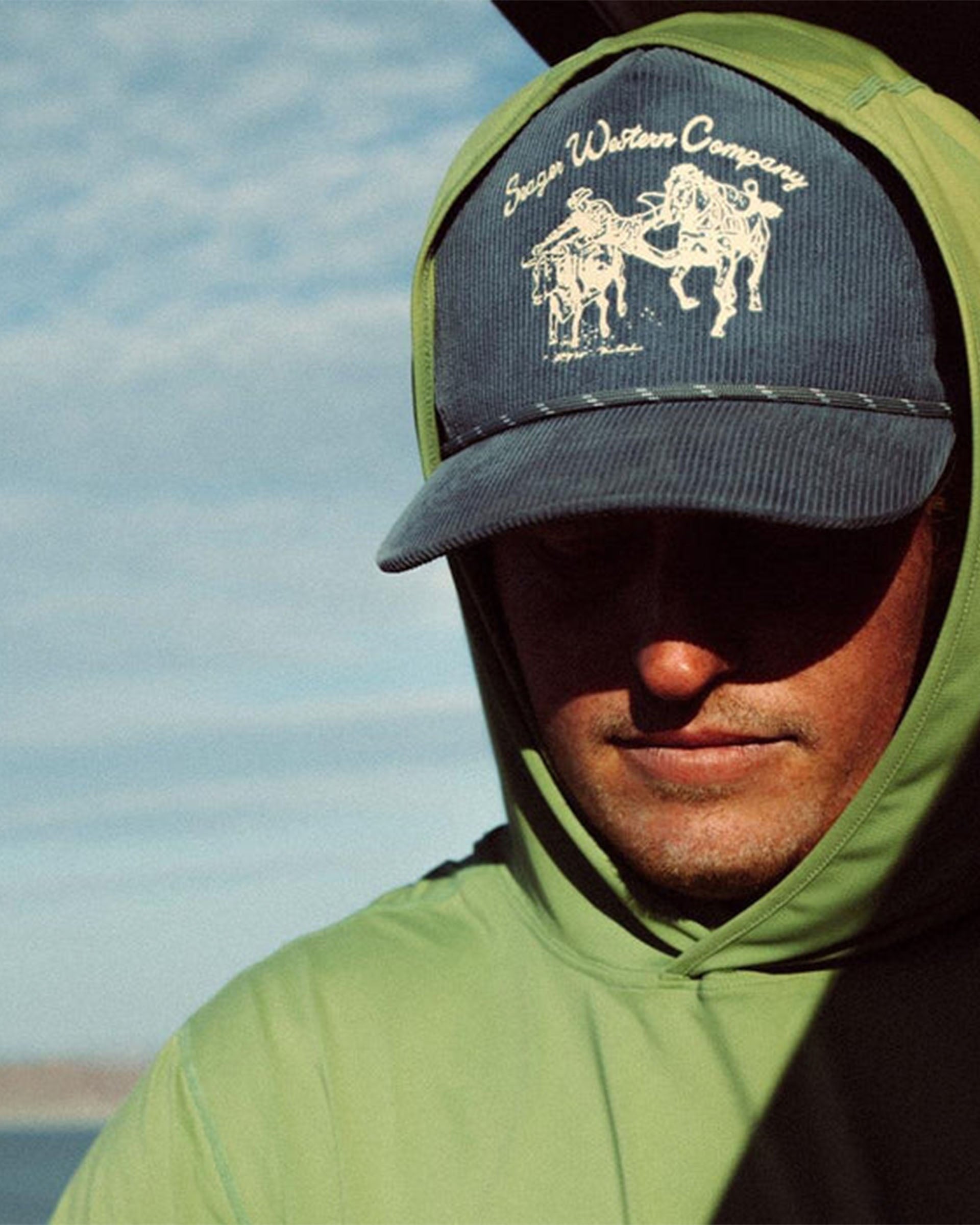 Seager Co. Los Rios Corduroy Snapback Hat - Navy