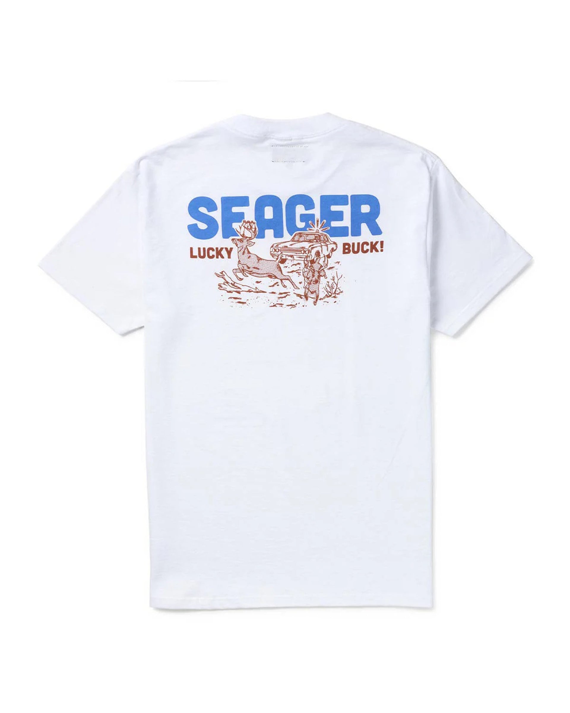 Seager Co. Lucky Buck Short Sleeve T-Shirt - White