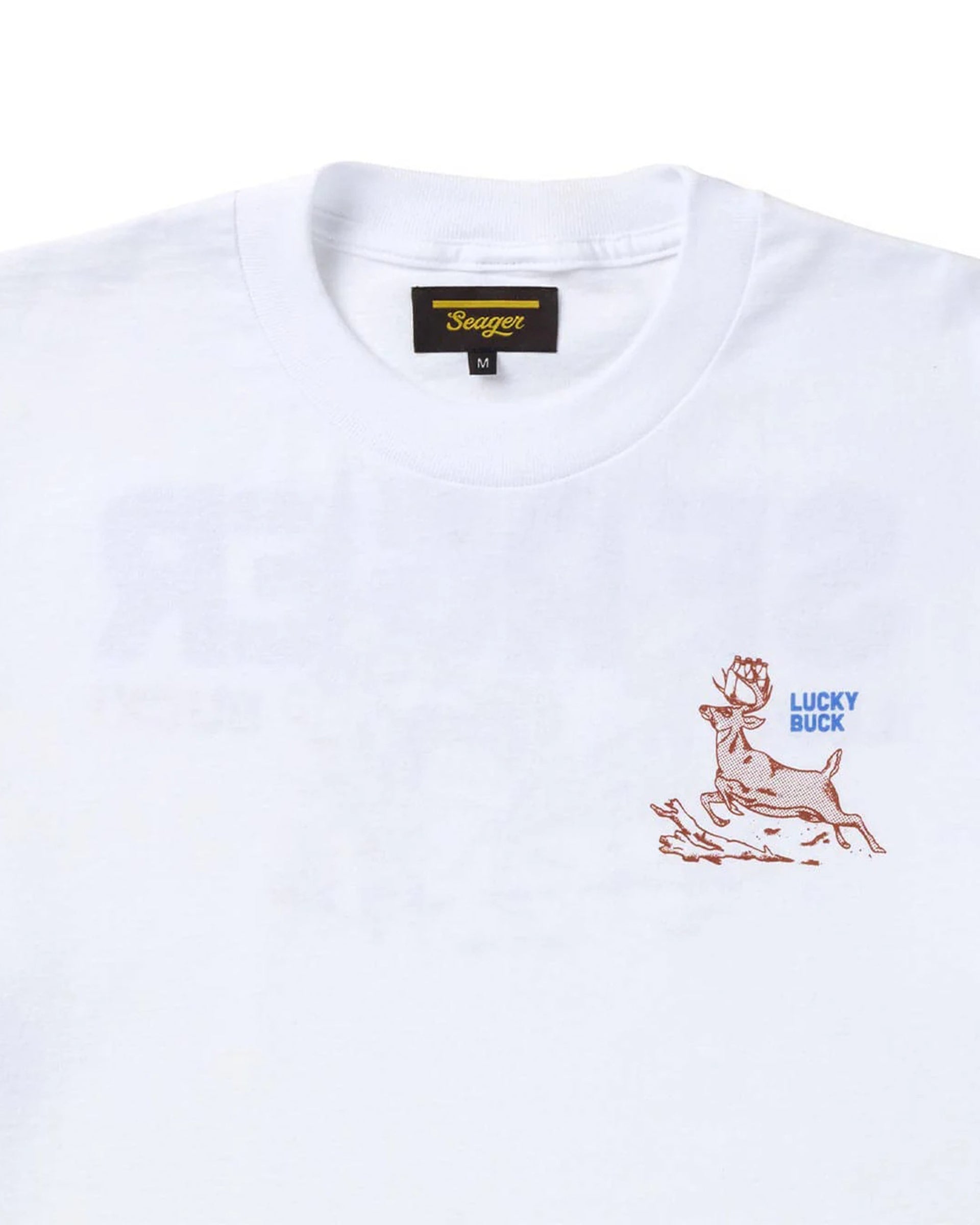 Seager Co. Lucky Buck Short Sleeve T-Shirt - White