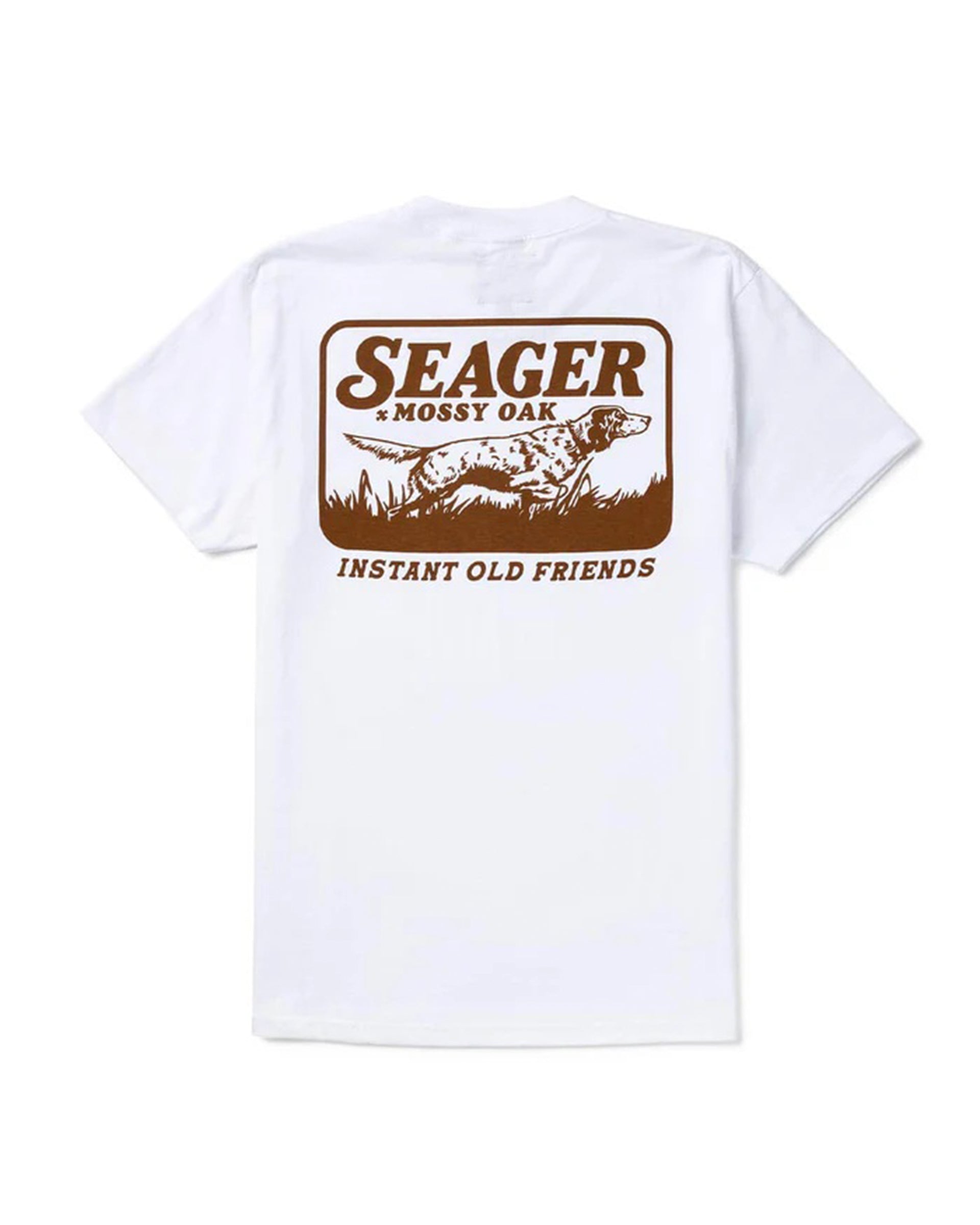 Seager Co. x Mossy Oak Bird Dog Short Sleeve T-Shirt - White