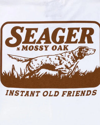 Seager Co. x Mossy Oak Bird Dog Short Sleeve T-Shirt - White