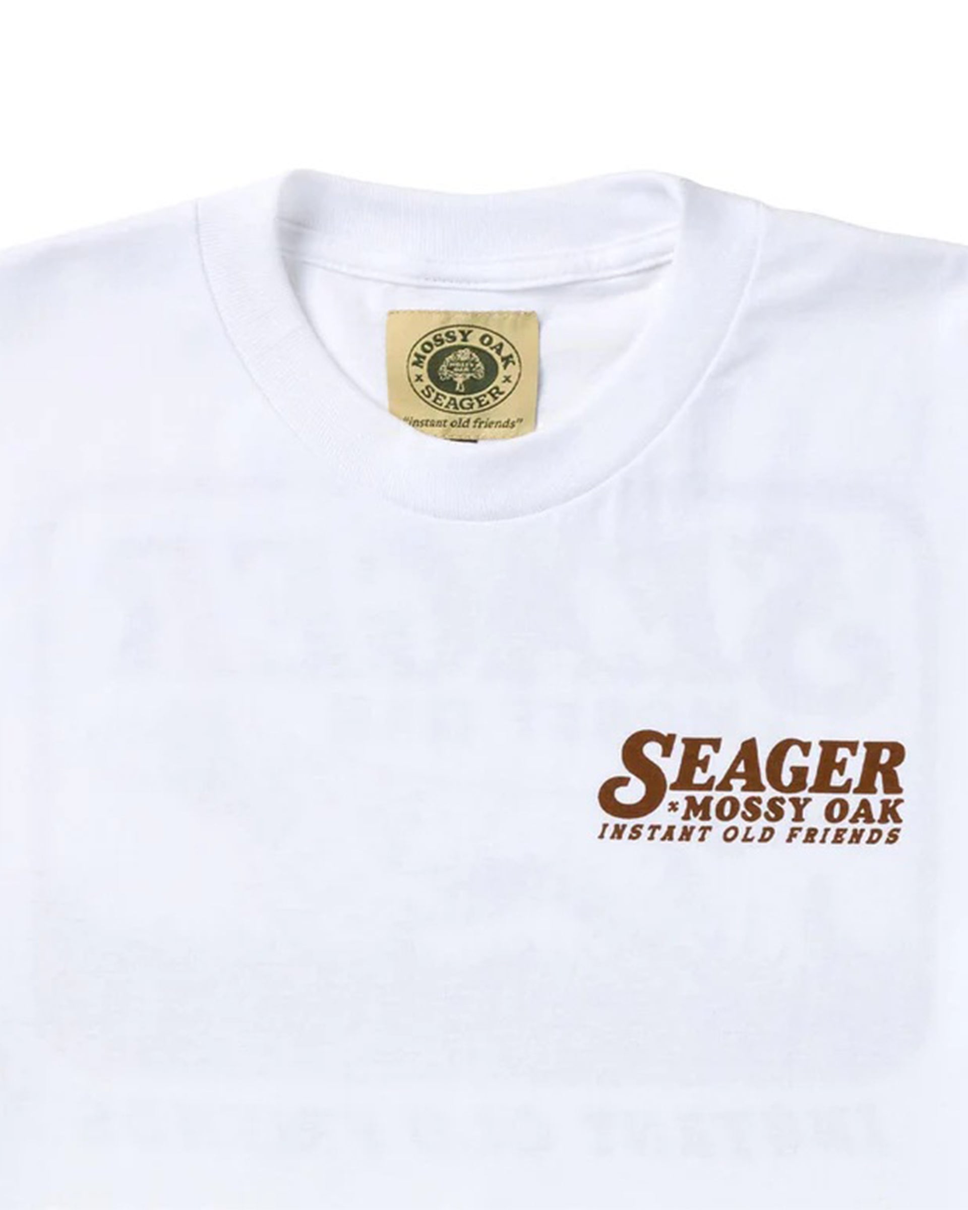Seager Co. x Mossy Oak Bird Dog Short Sleeve T-Shirt - White