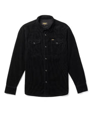 Reagan Pearl Snap Corduroy Shirt - Black