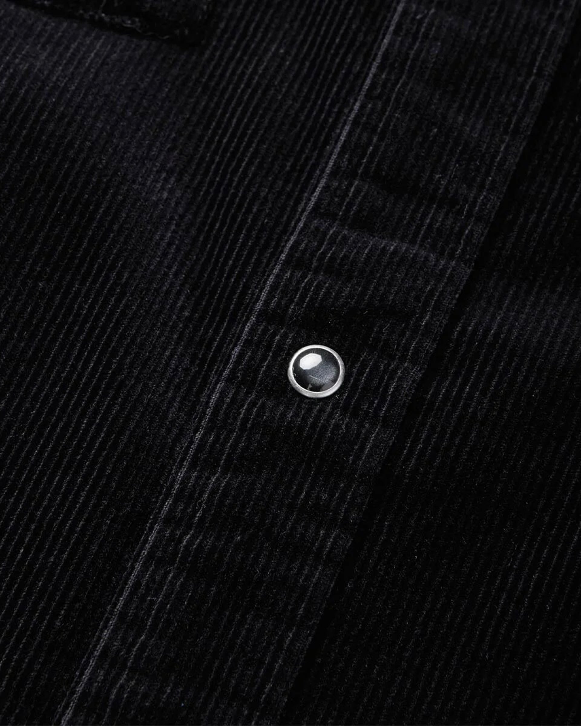 Reagan Pearl Snap Corduroy Shirt - Black – Jack's Surfboards