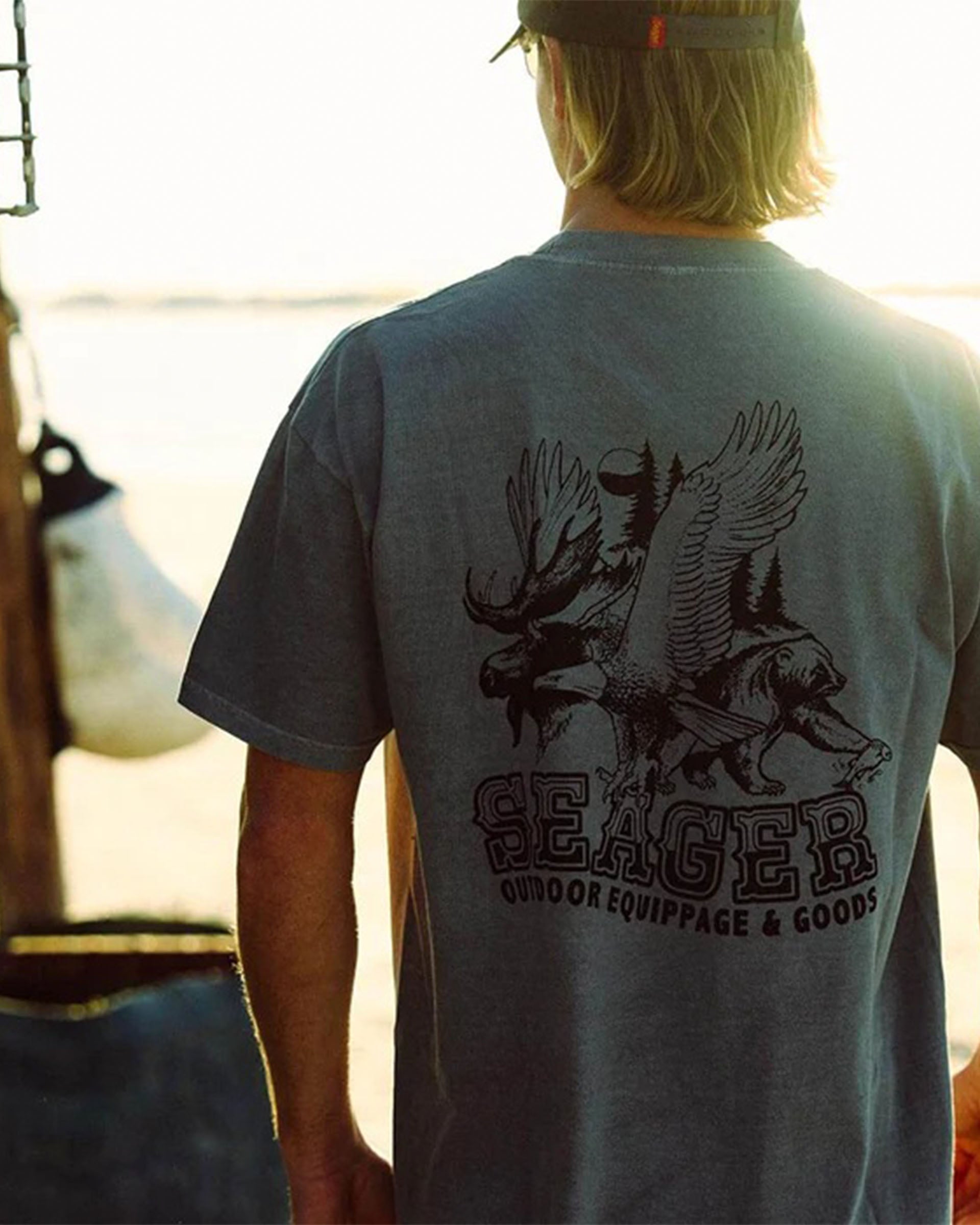 Seager Co. Reserve Short Sleeve T-Shirt - Pigment Grey