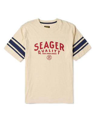 Seager Co. Riggins Crew Short Sleeve T-Shirt - Cream