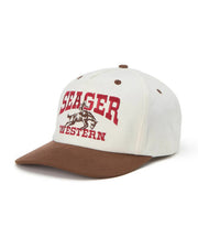 Seager Co. Rodeo Snapback Hat - Cream/Brown