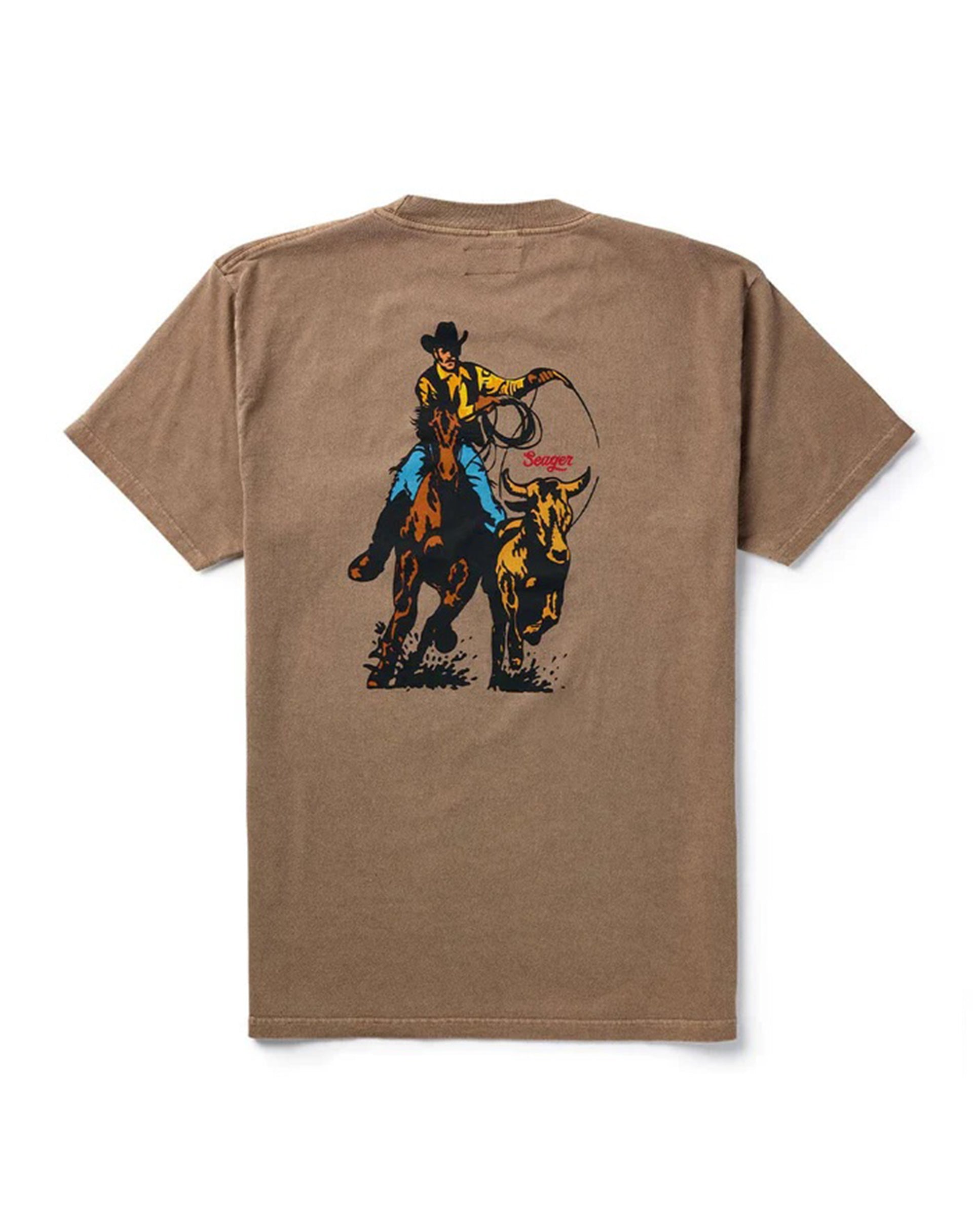 Seager Co. Rodeo Series Short Sleeve T-Shirt - Pigment Brown