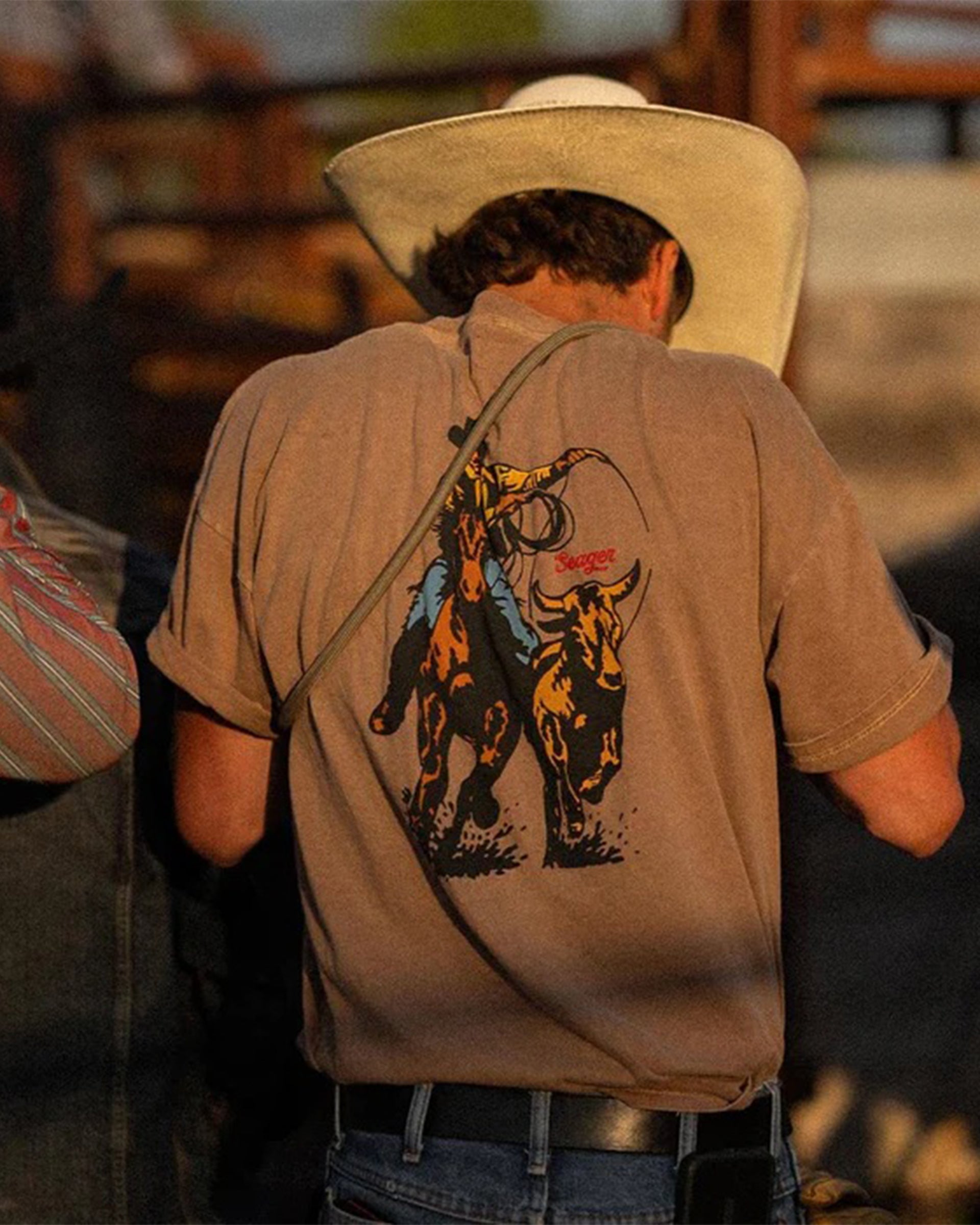 Seager Co. Rodeo Series Short Sleeve T-Shirt - Pigment Brown