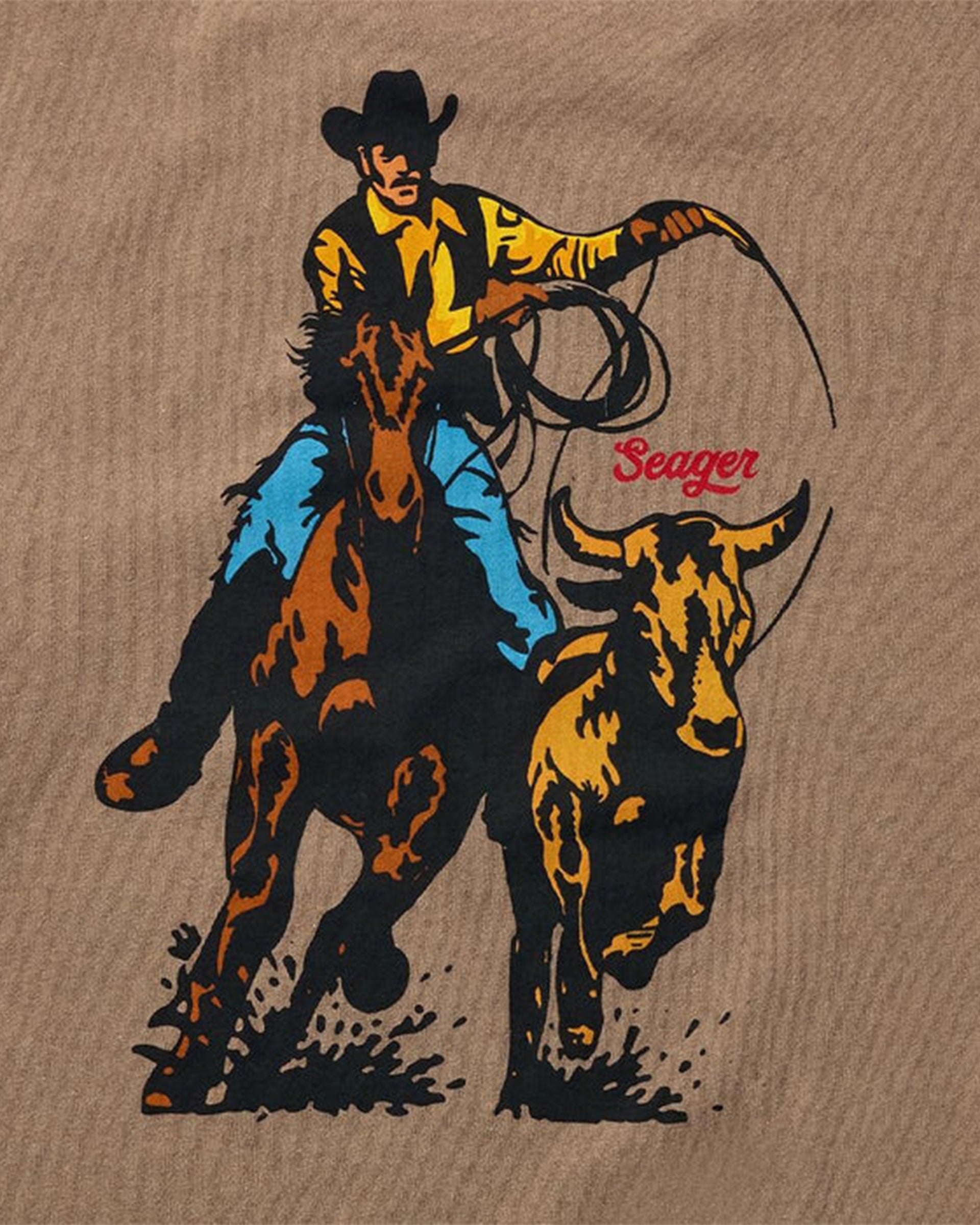 Seager Co. Rodeo Series Short Sleeve T-Shirt - Pigment Brown