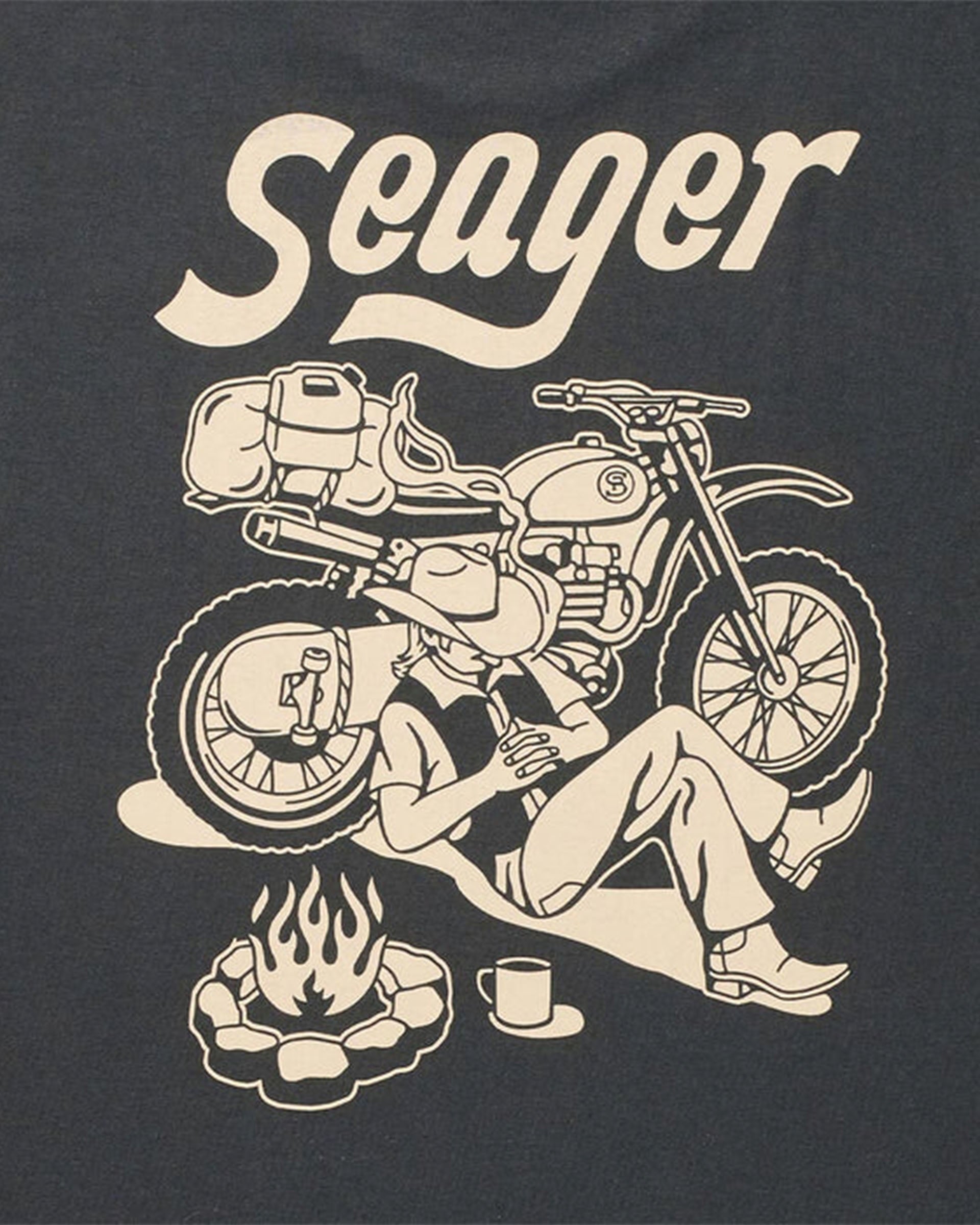 Seager Co. Romero Short Sleeve T-Shirt - Vintage Black