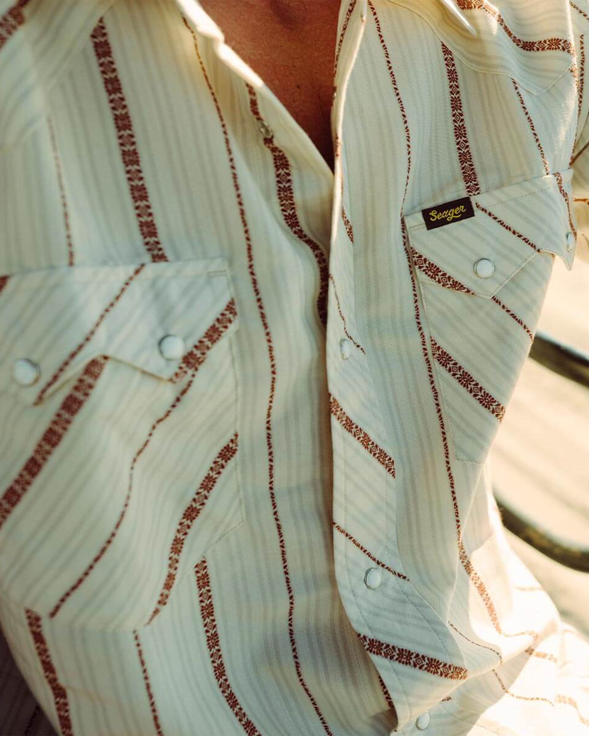 Seager Co. Sawtoof Short Sleeve Shirt - Azteca Tile