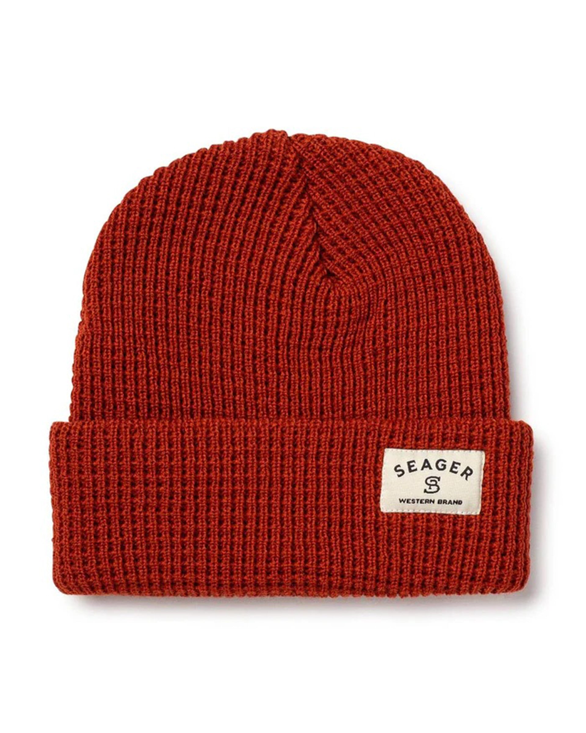 Seager Co. Service Waffle Knit Beanie 2.0 - Rust