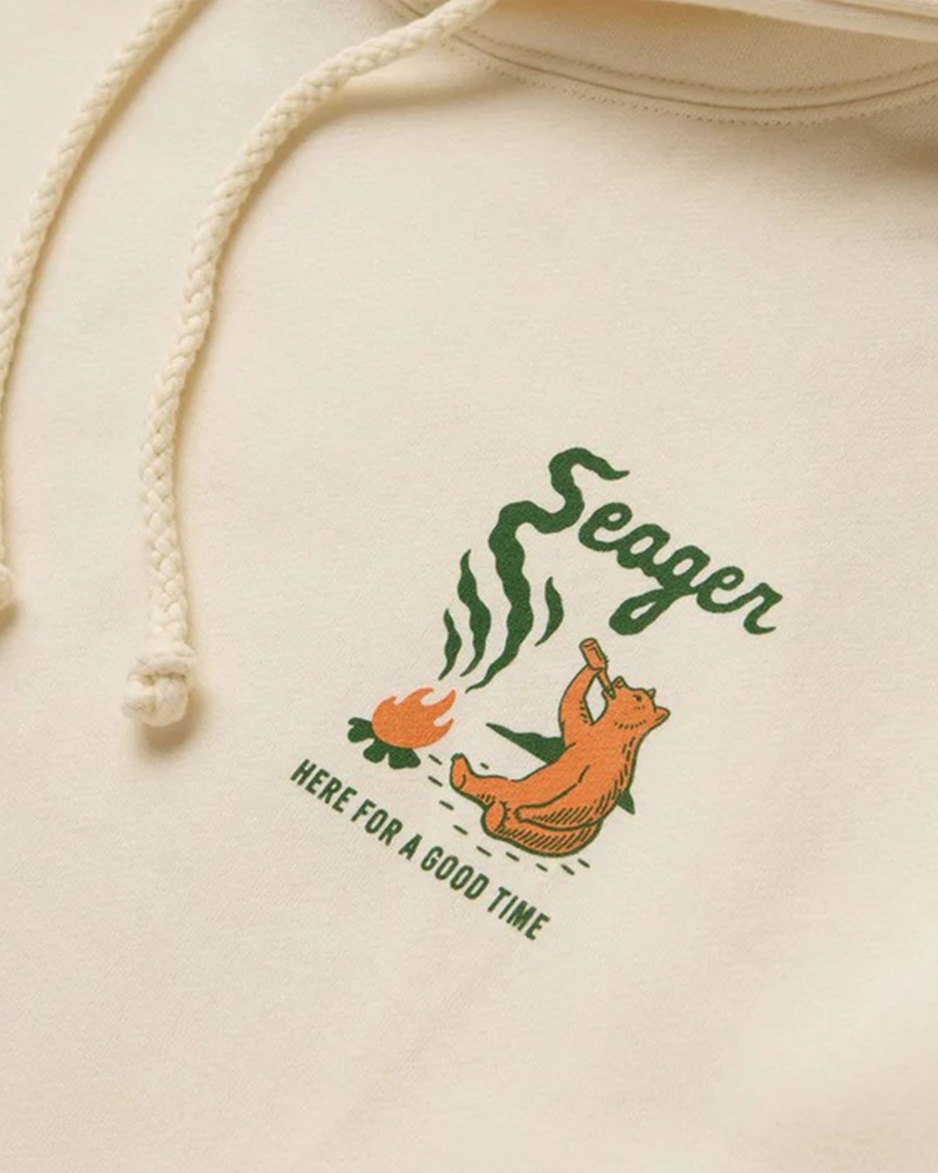 Seager Co. Smokey Mid-Weight Hoodie - Bone