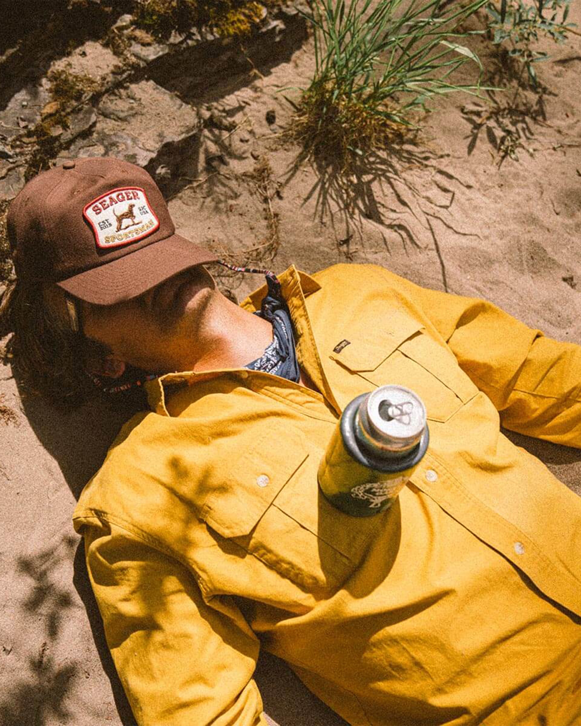 Seager Co. Sportsman Snapback Hat - Brown