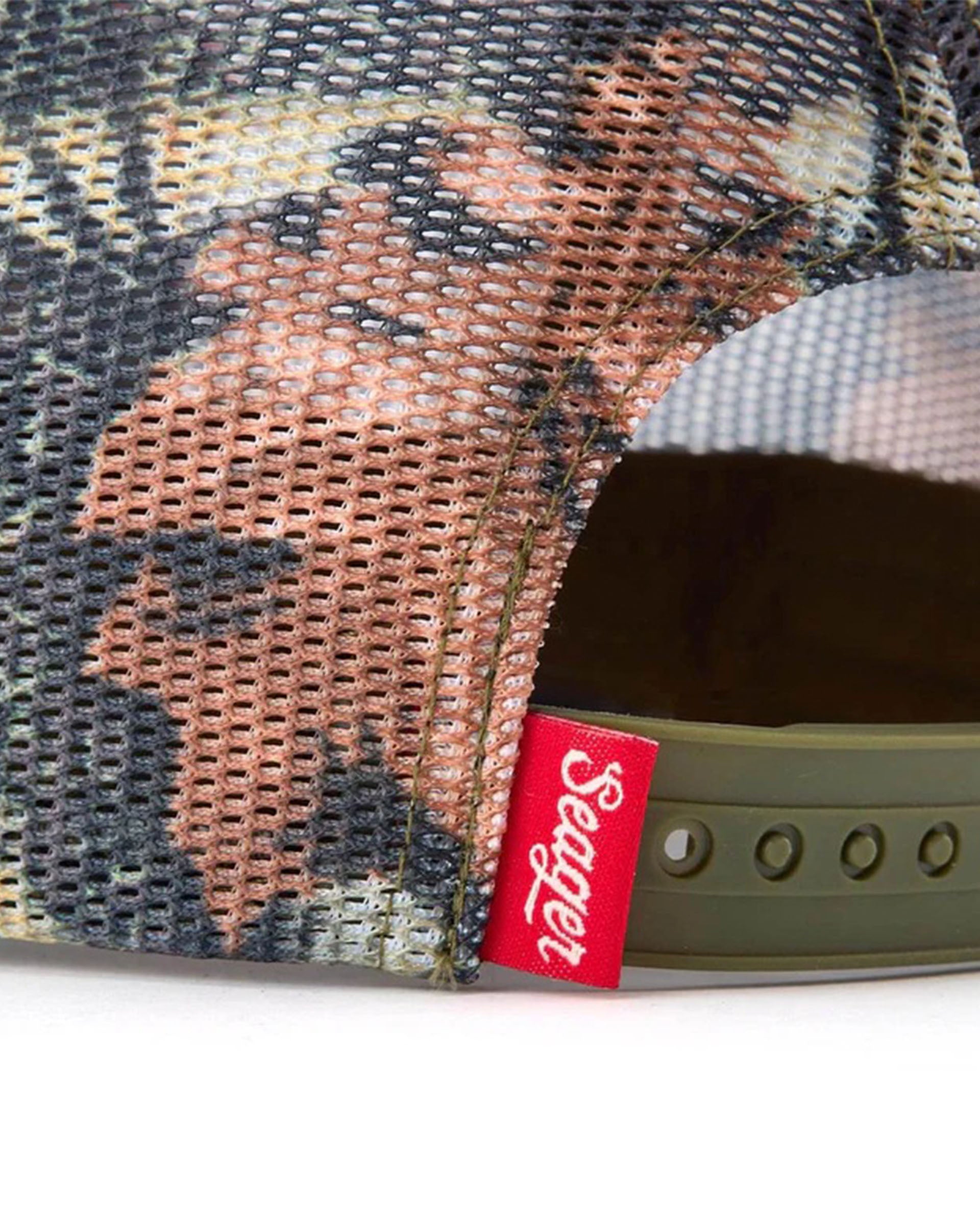 Seager Co. Sportsman Mesh Trucker Snapback Hat - Camo
