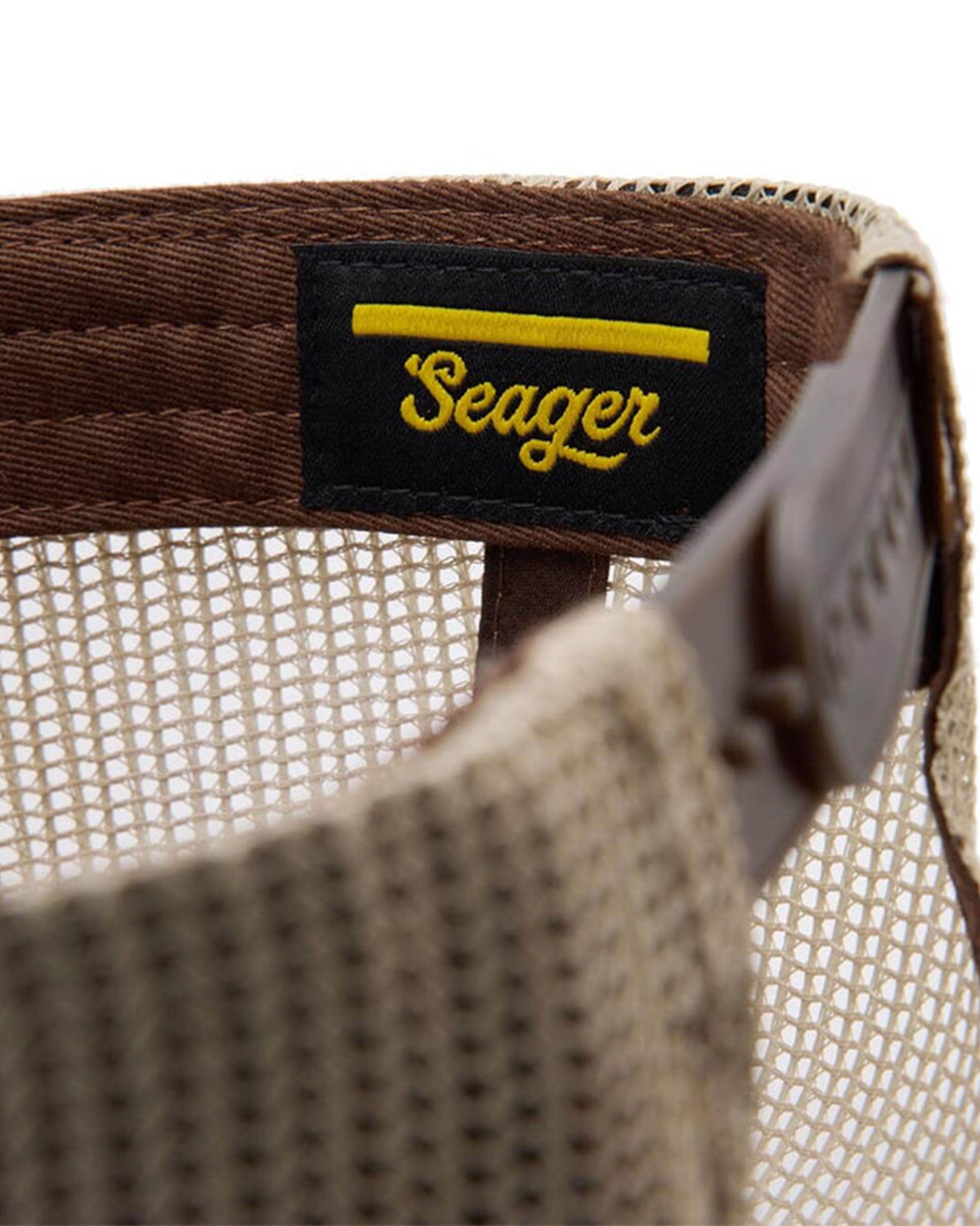 Seager Co. Herd Trucker Snapback Hat - Tan/Brown