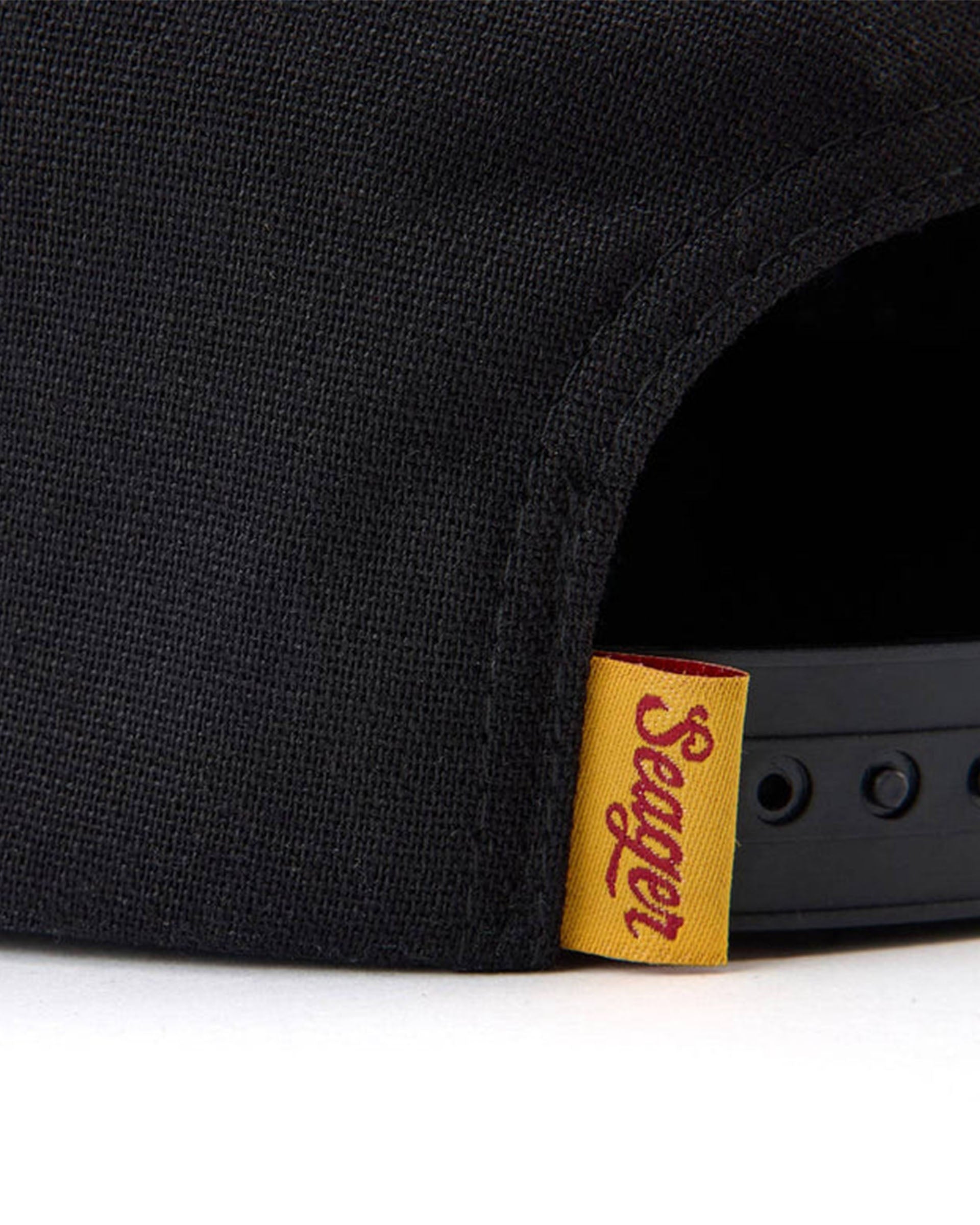 Seager Co. Uncle Bill Hemp Snapback Hat - Black