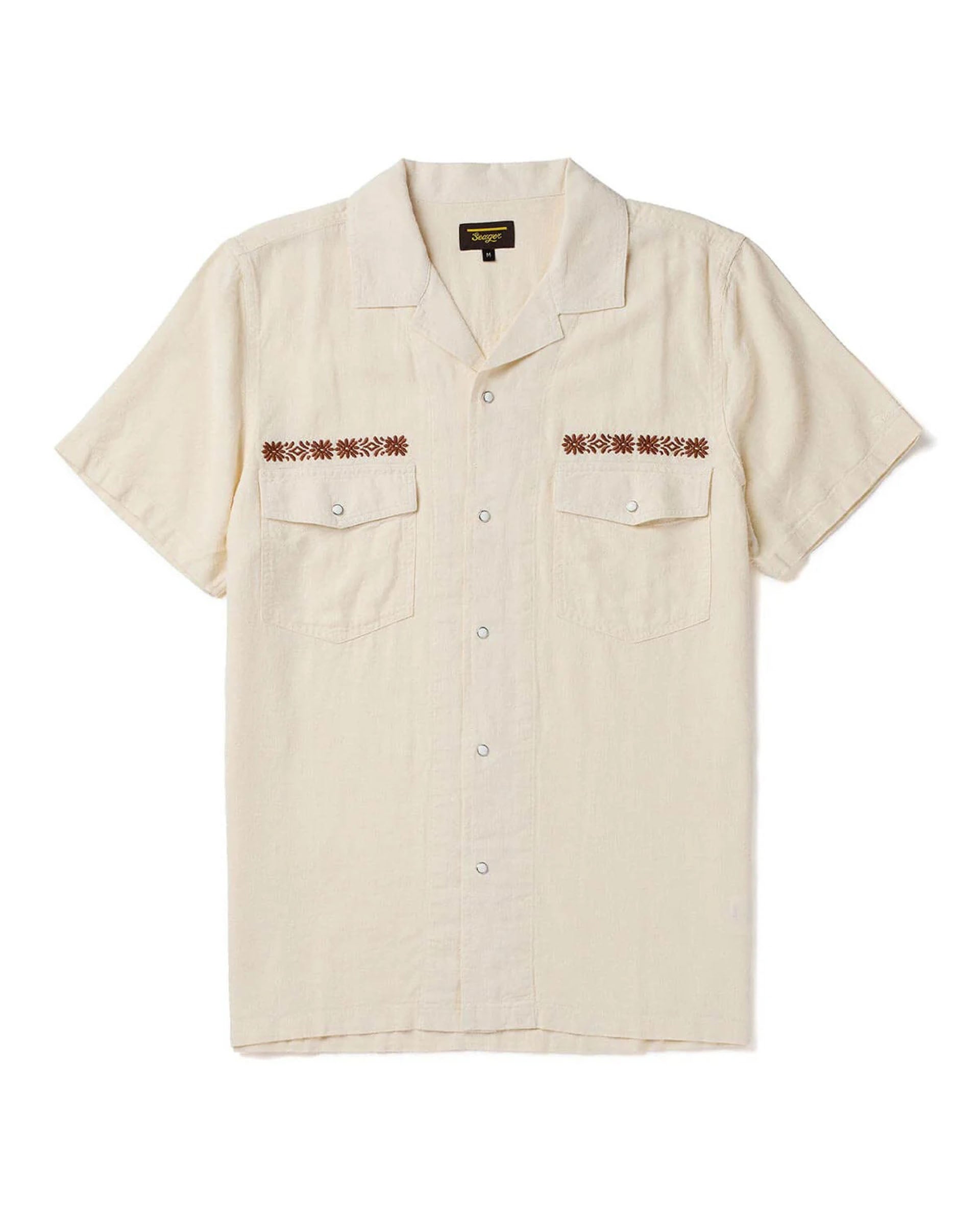 Seager Co. Whippersnapper Short Sleeve Shirt - White Wash