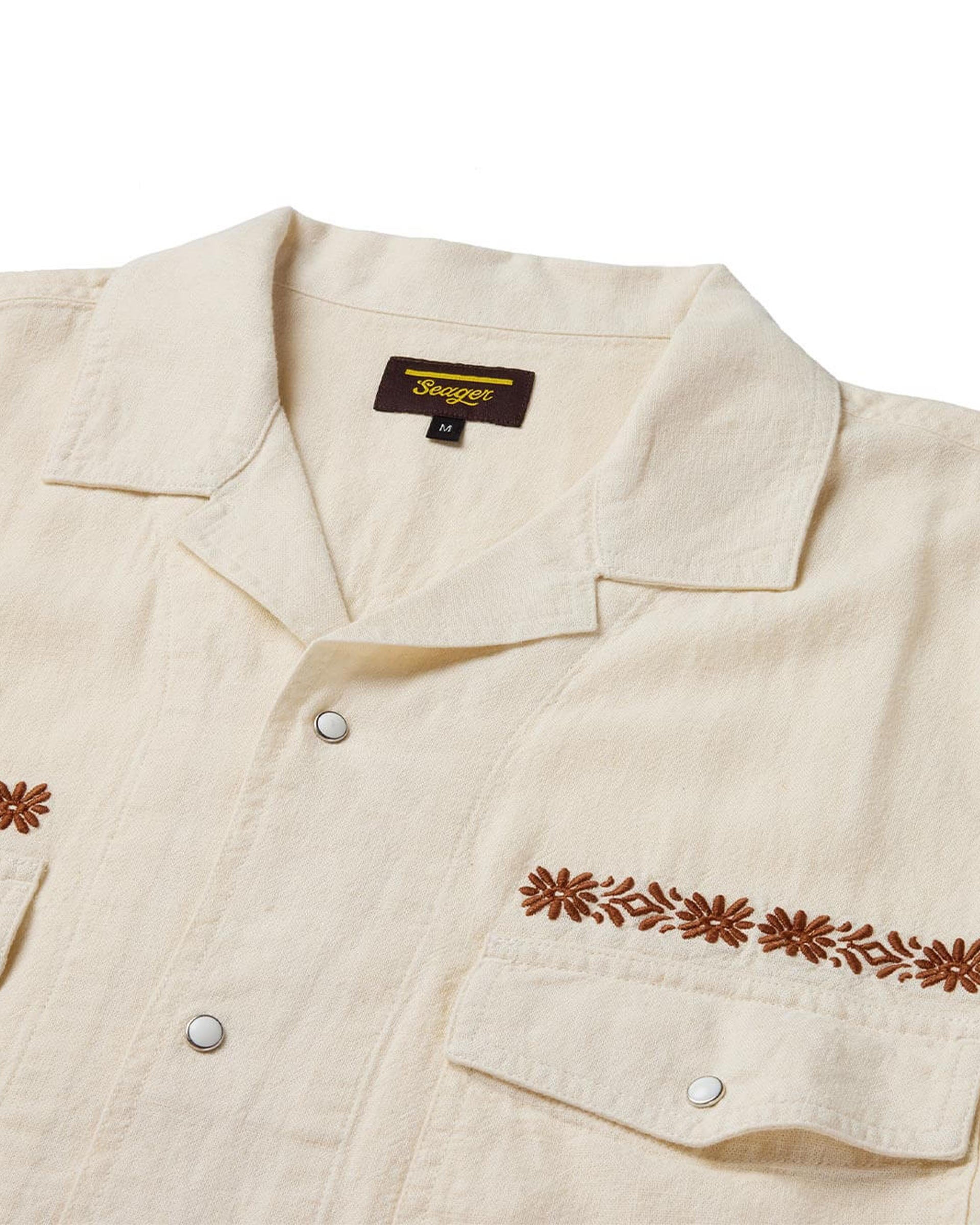 Seager Co. Whippersnapper Short Sleeve Shirt - White Wash